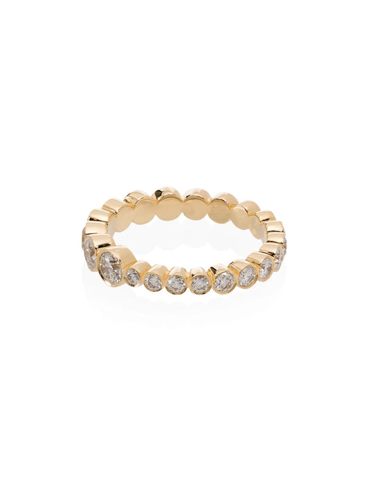 18kt gold Croissant diamond Ring