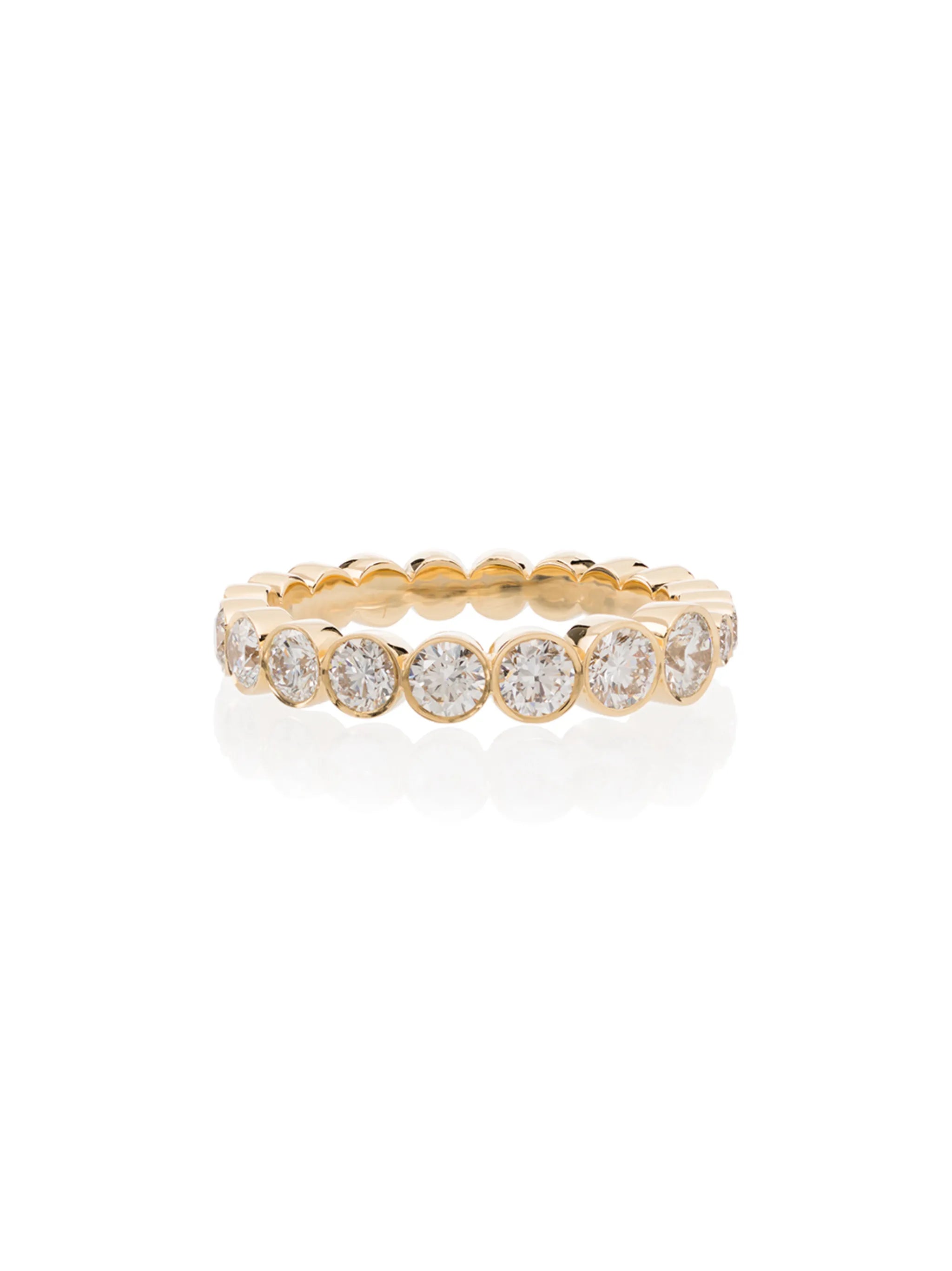 18kt gold Croissant diamond Ring