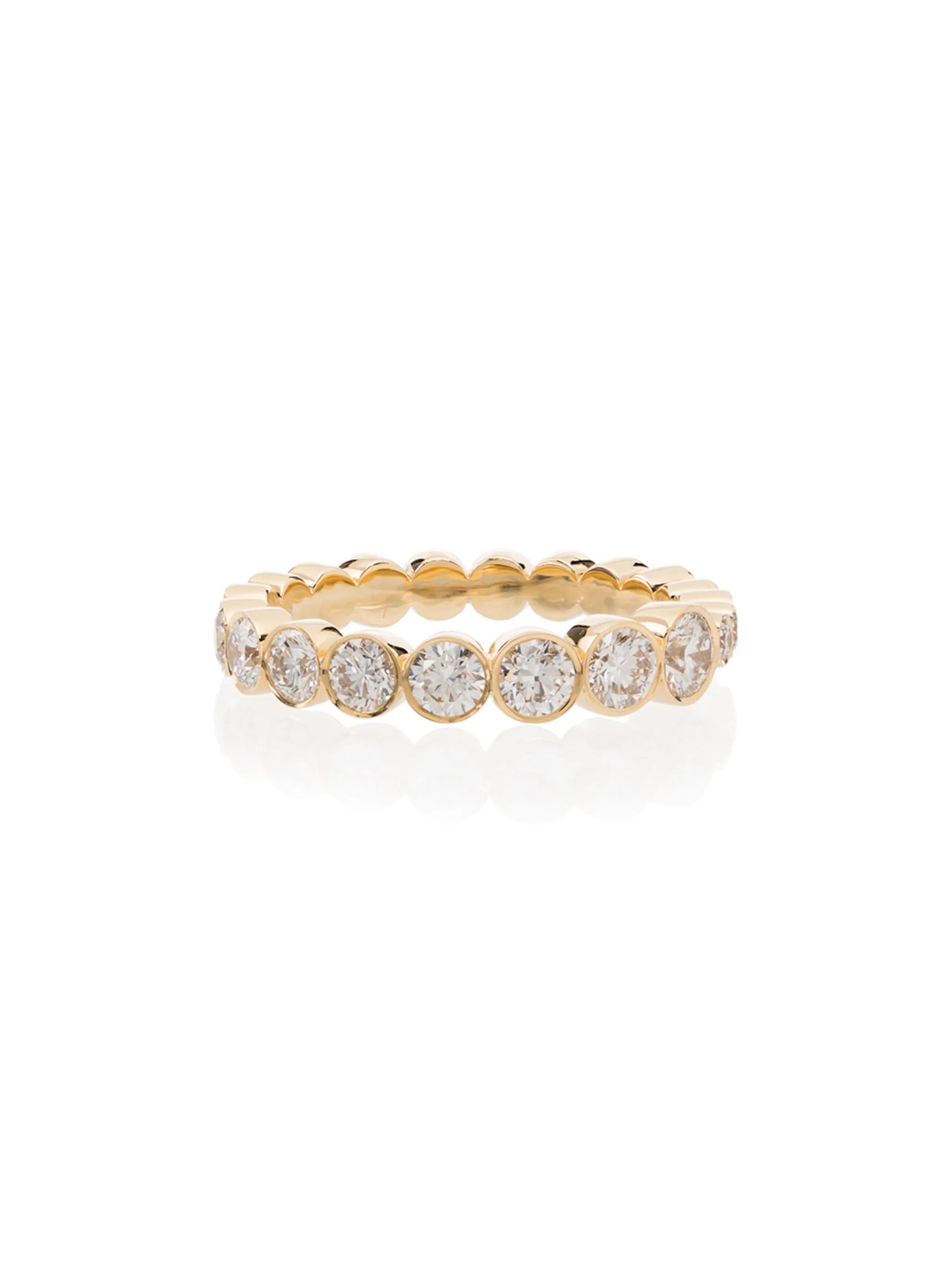 18kt gold Croissant diamond Ring