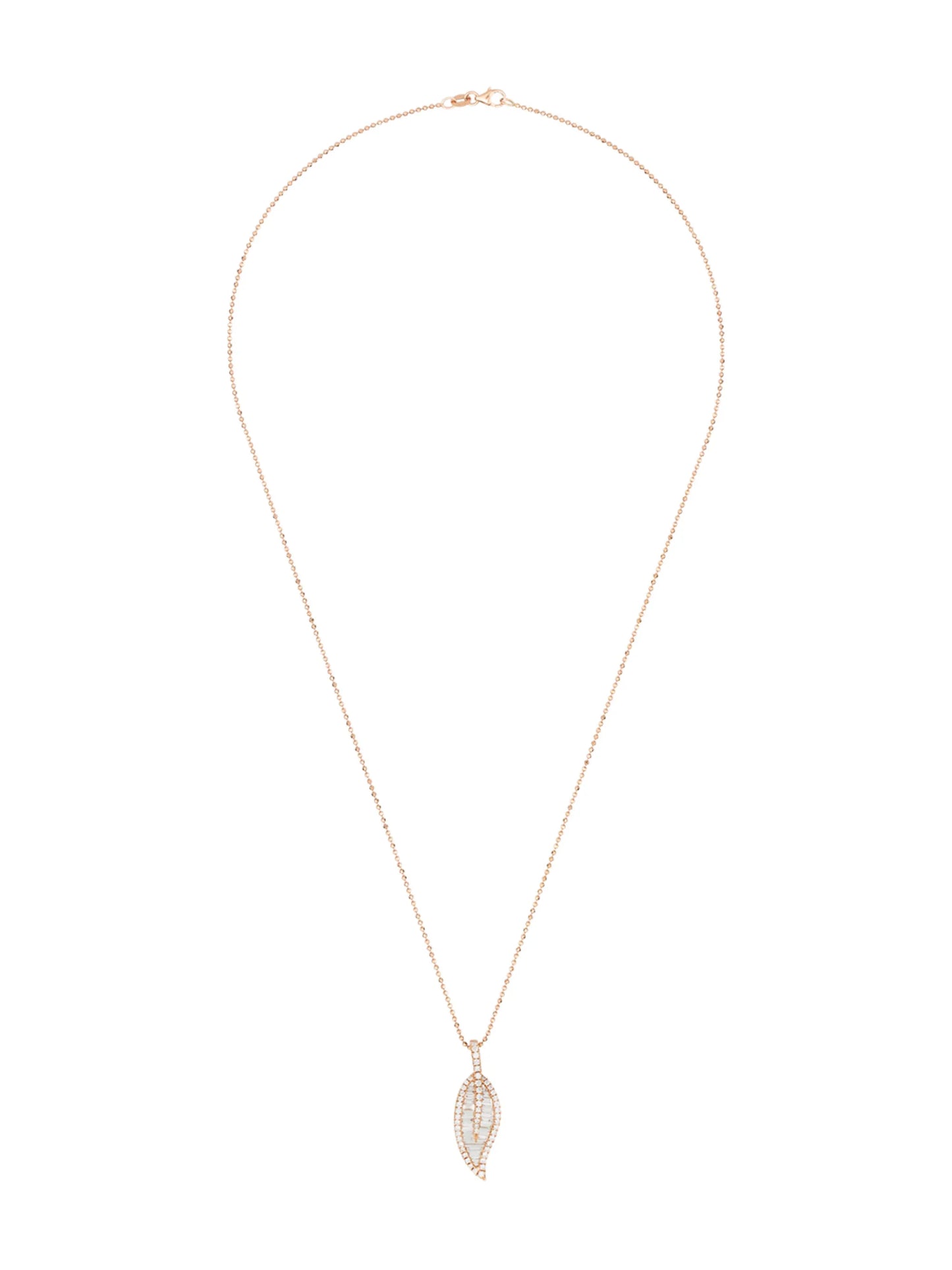 leaf pendant necklace