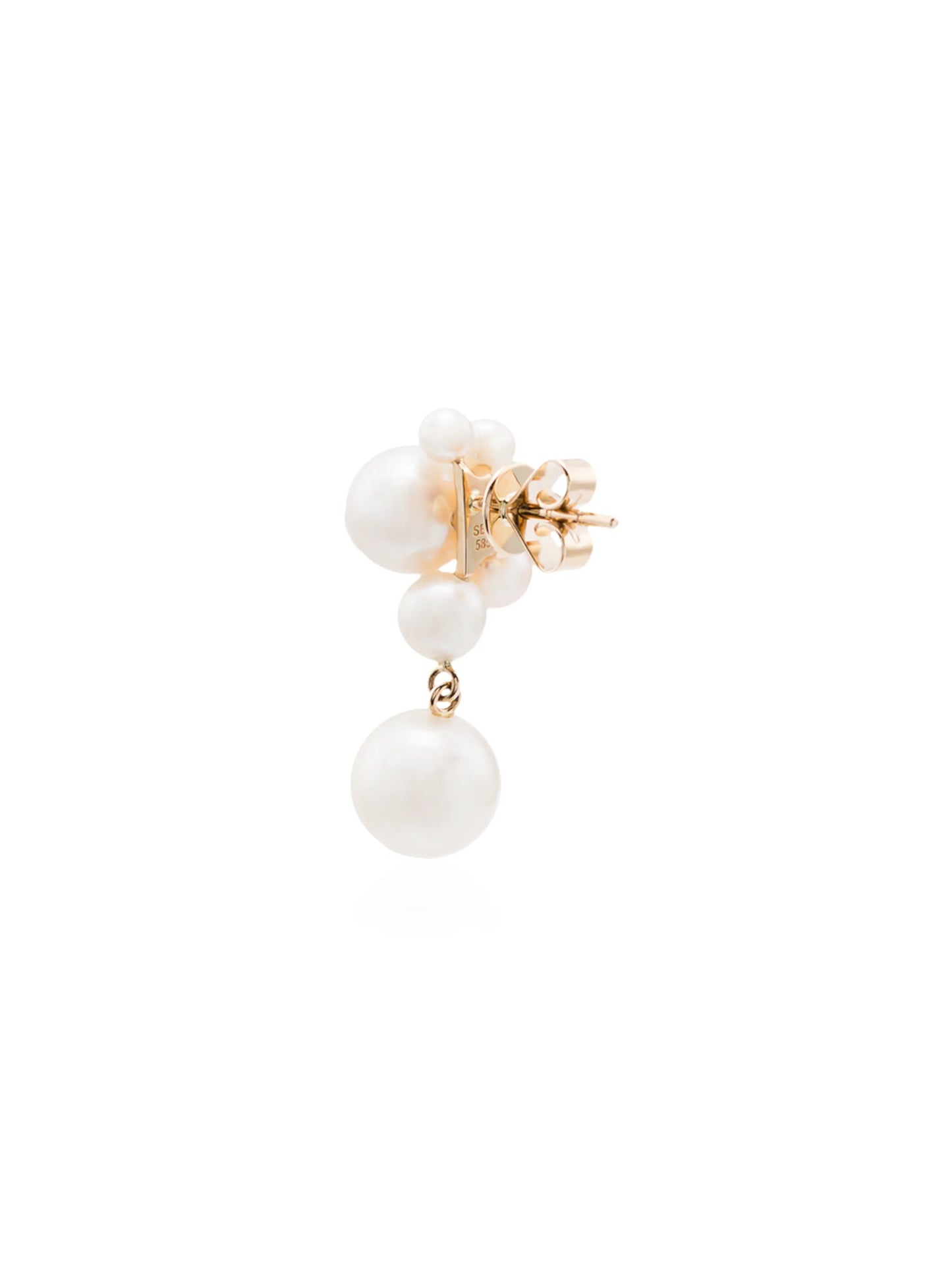 Federico large pearl single earring