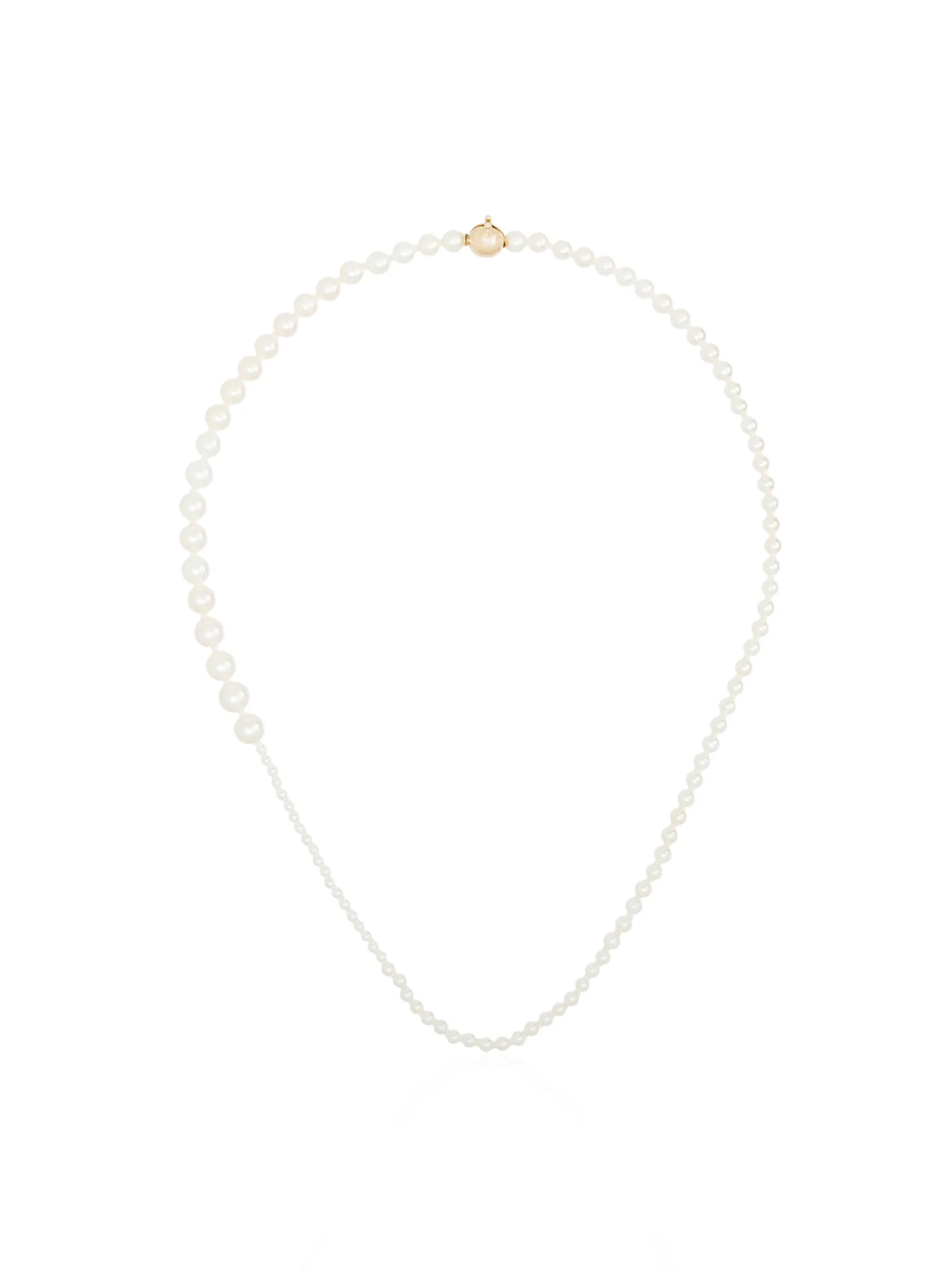 14kt gold pearl necklace