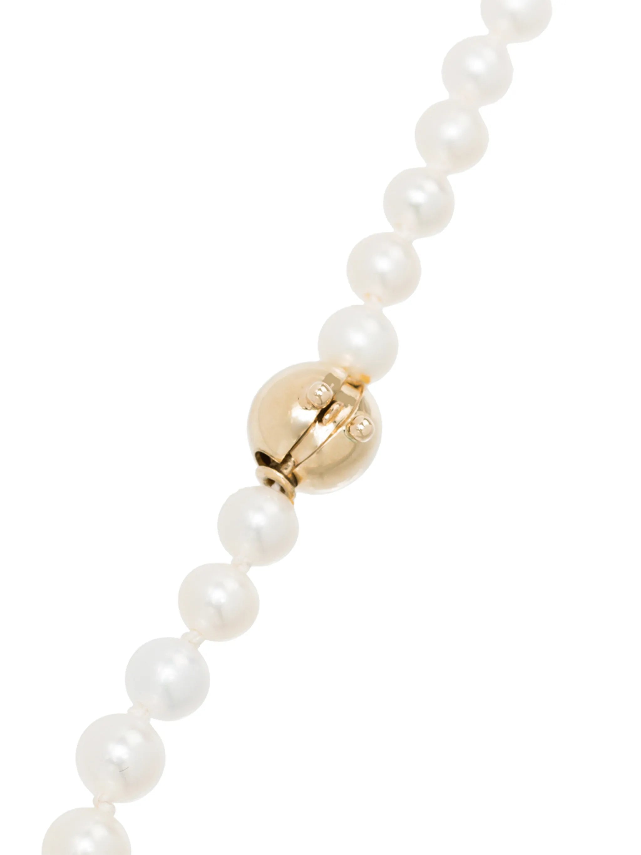 14kt gold pearl necklace