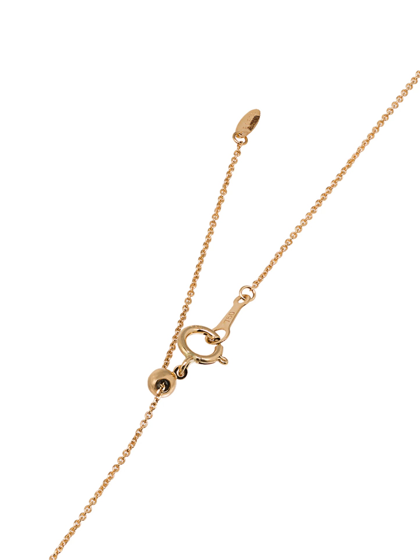 18kt yellow gold diamond charm necklace
