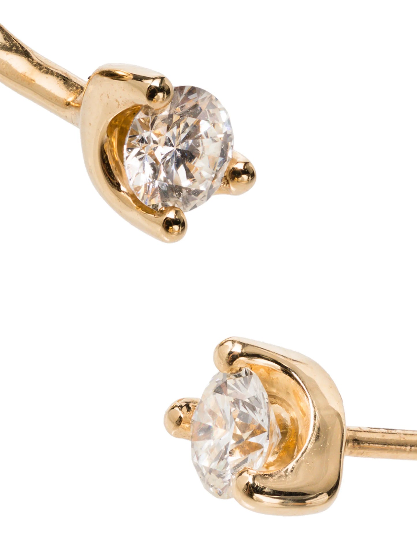 18kt gold and diamond Orbit stud earring