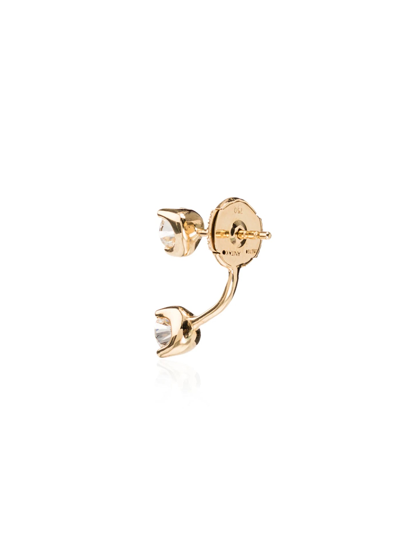 18kt gold and diamond Orbit stud earring