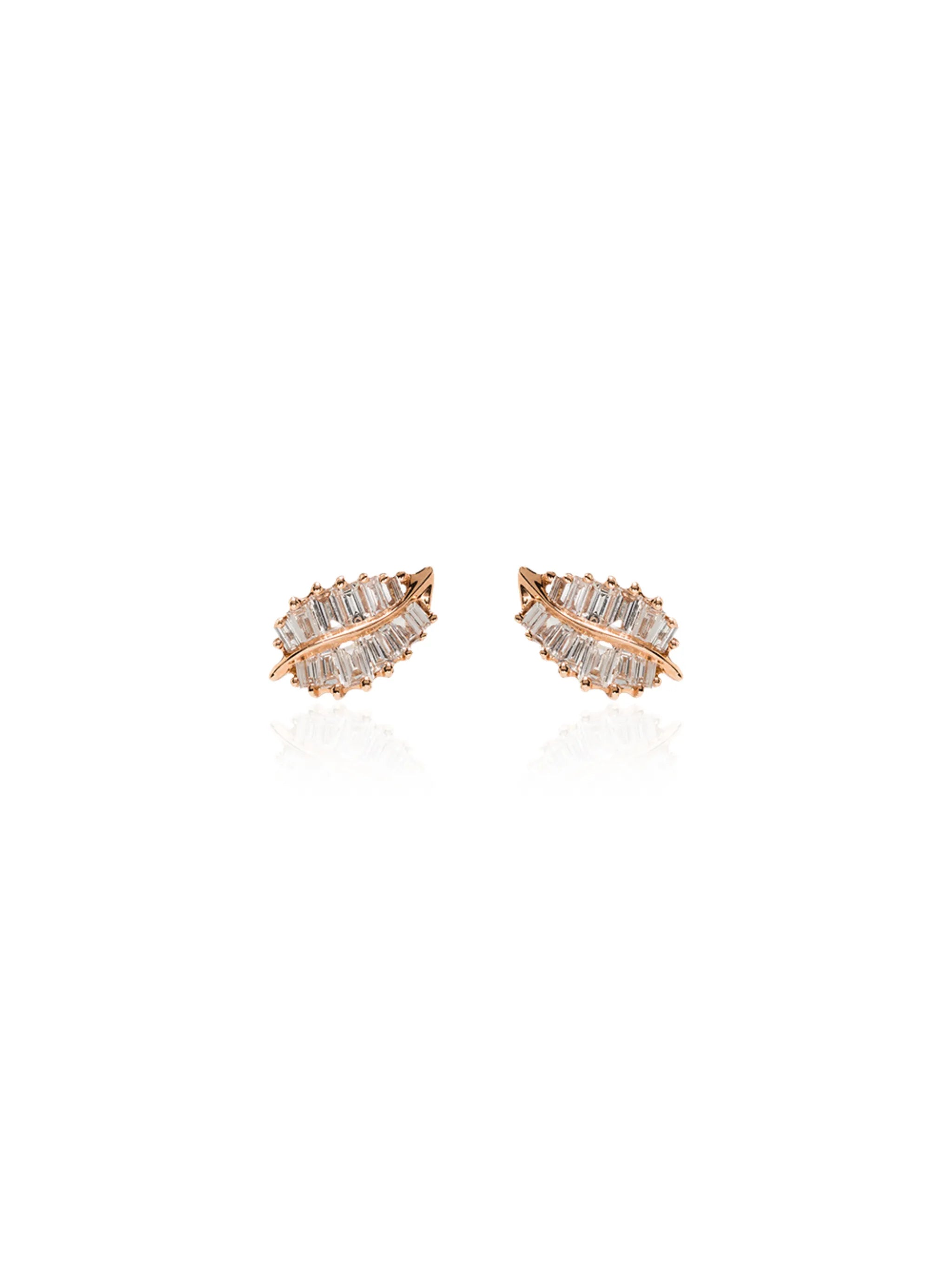 palm leaf earrings
