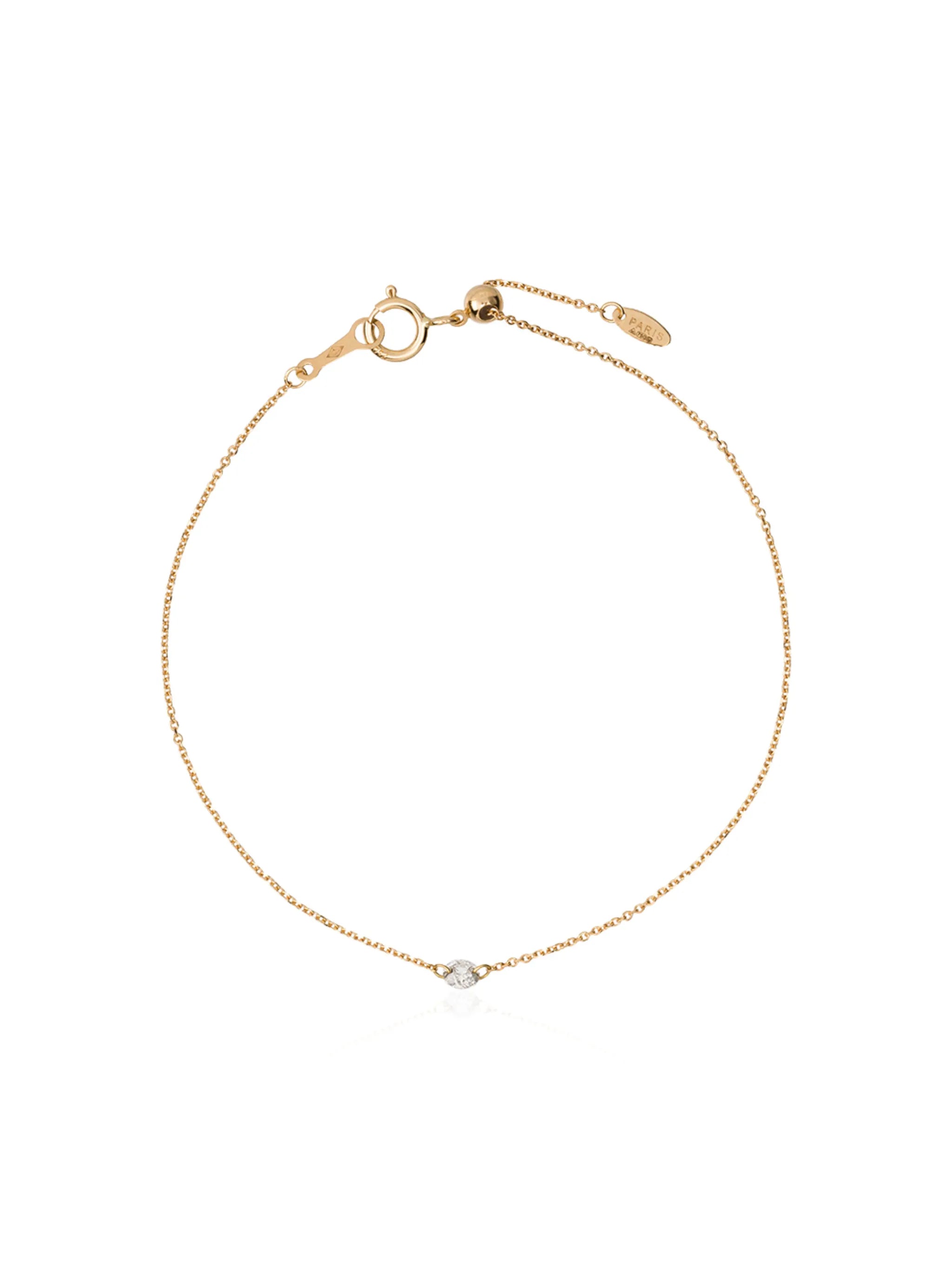 18kt yellow gold and diamond Danaé bracelet