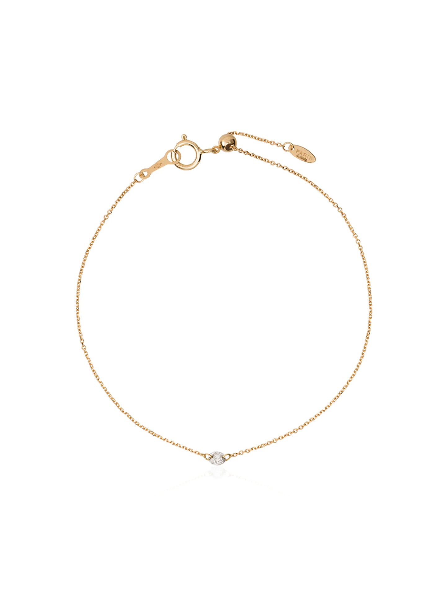 18kt yellow gold and diamond Danaé bracelet