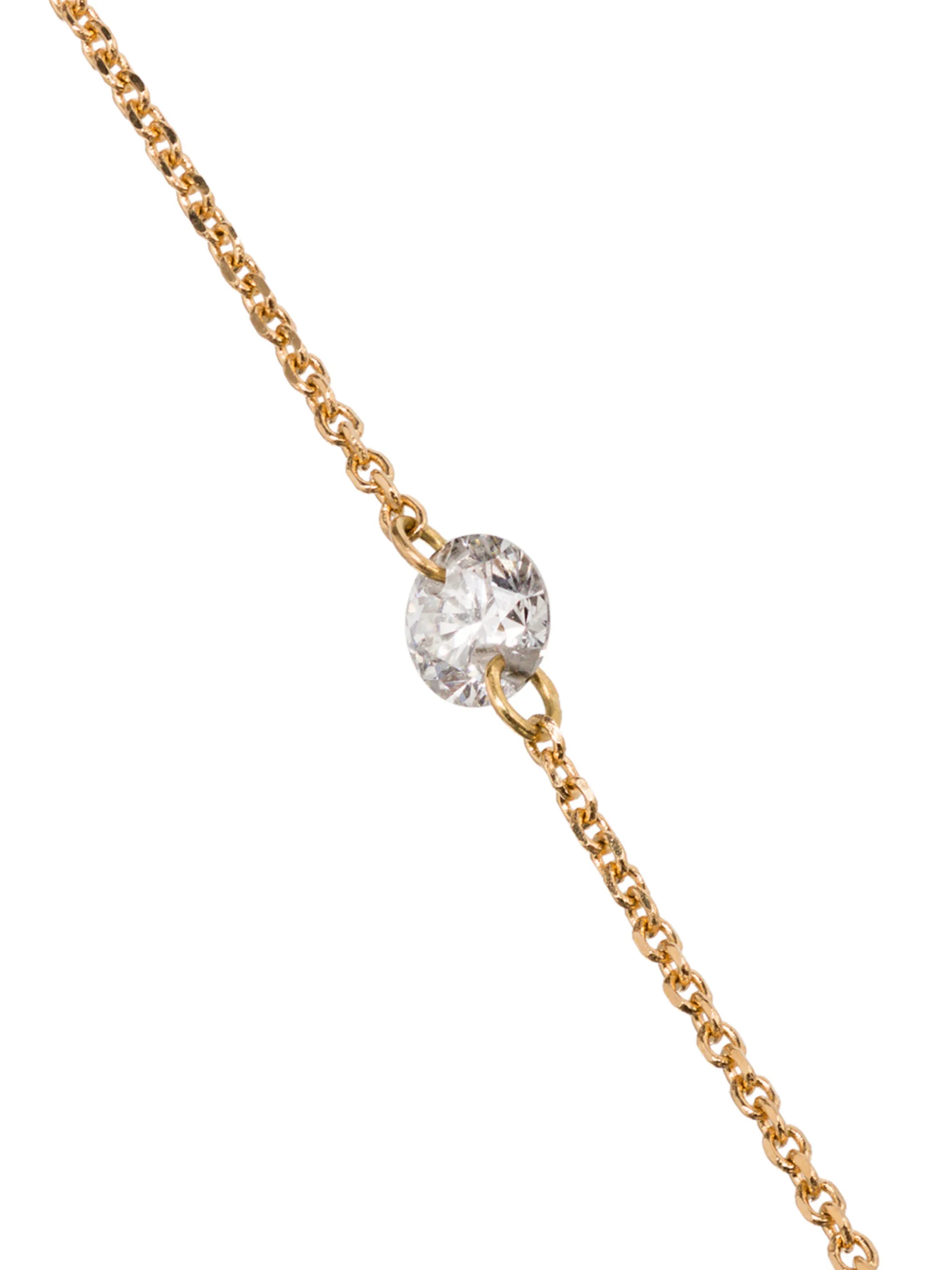 18kt yellow gold and diamond Danaé bracelet