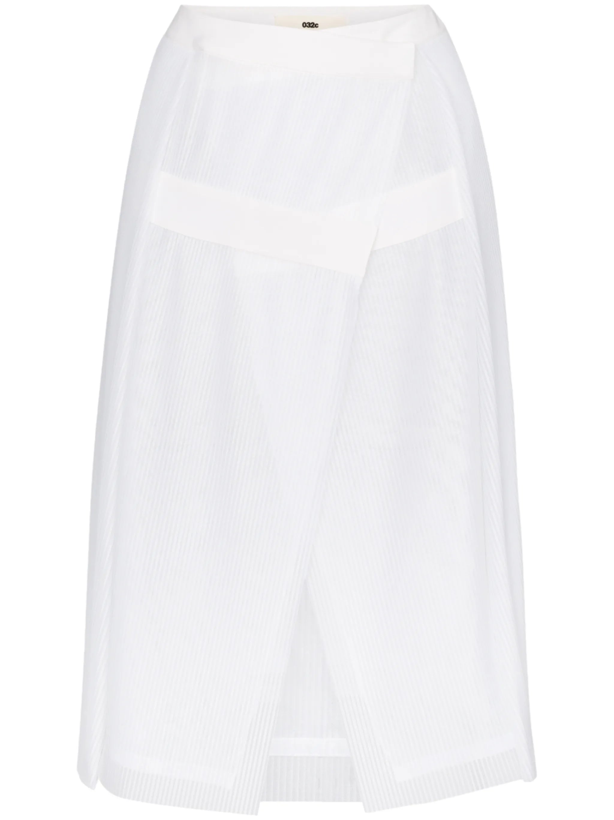 plissÃ© pleated wrap skirt