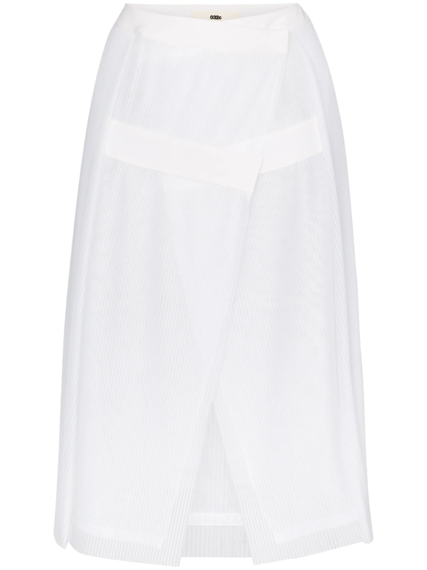 plissÃ© pleated wrap skirt