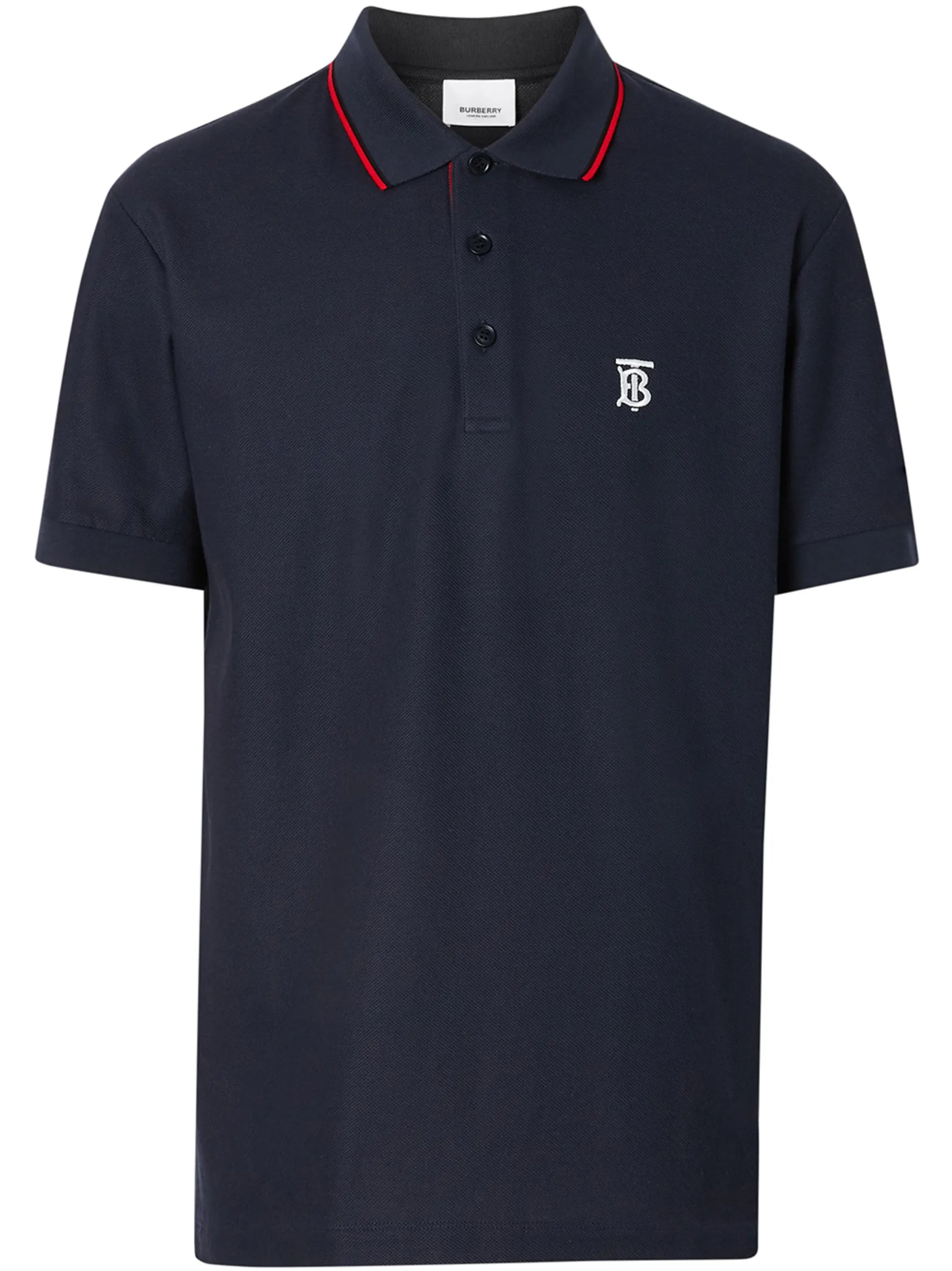 Icon Stripe Placket Cotton Piqué Polo Shirt