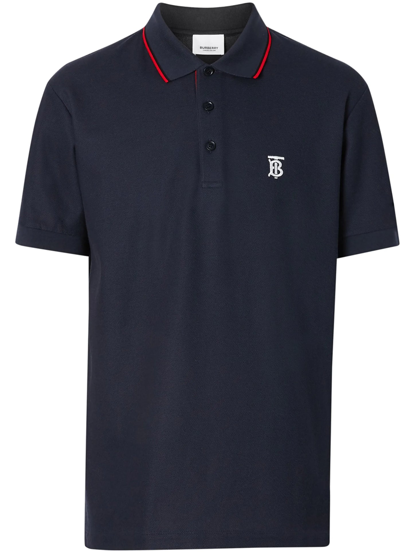 Icon Stripe Placket Cotton Piqué Polo Shirt