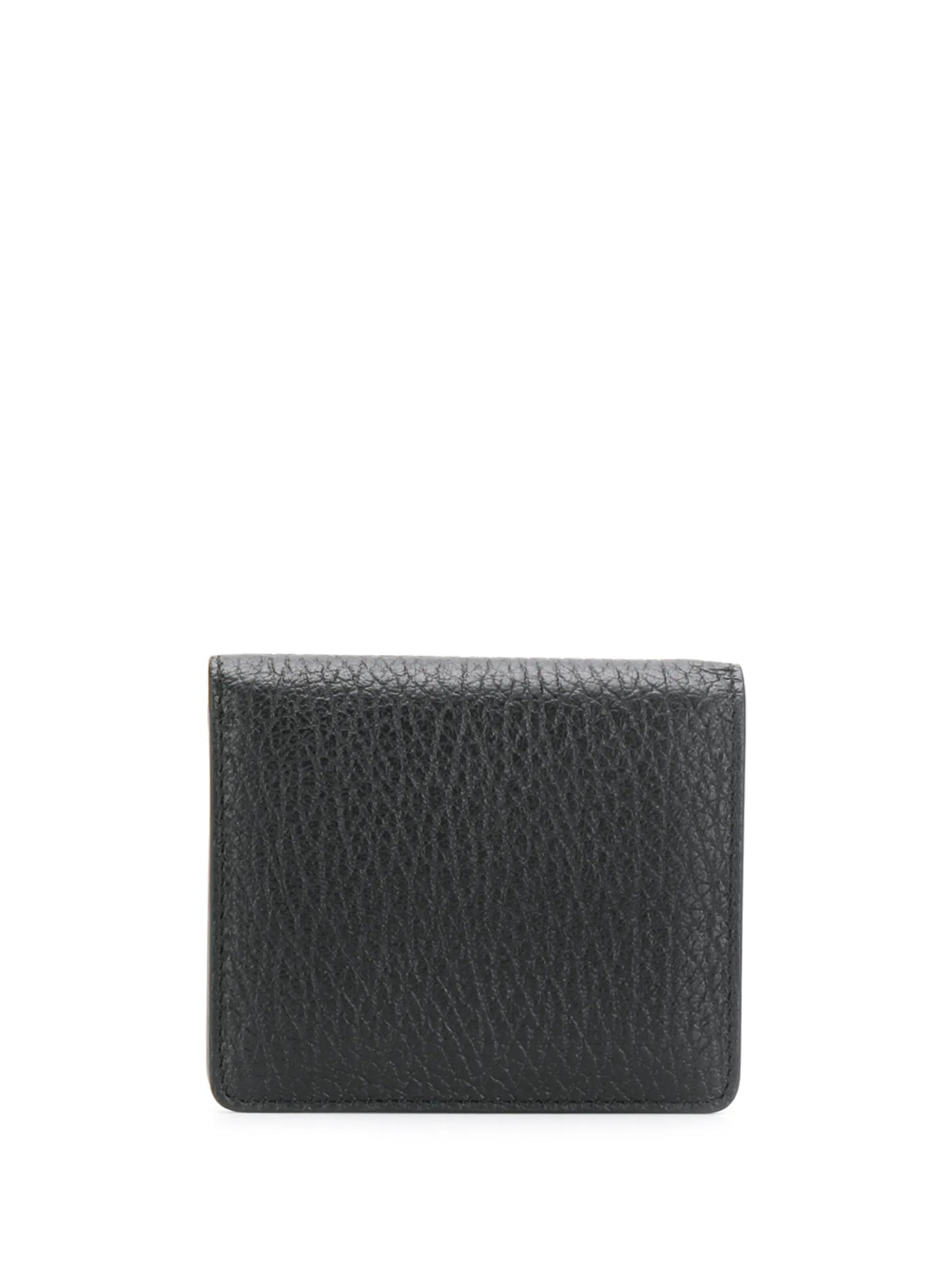 four-stitch leather bi-fold wallet