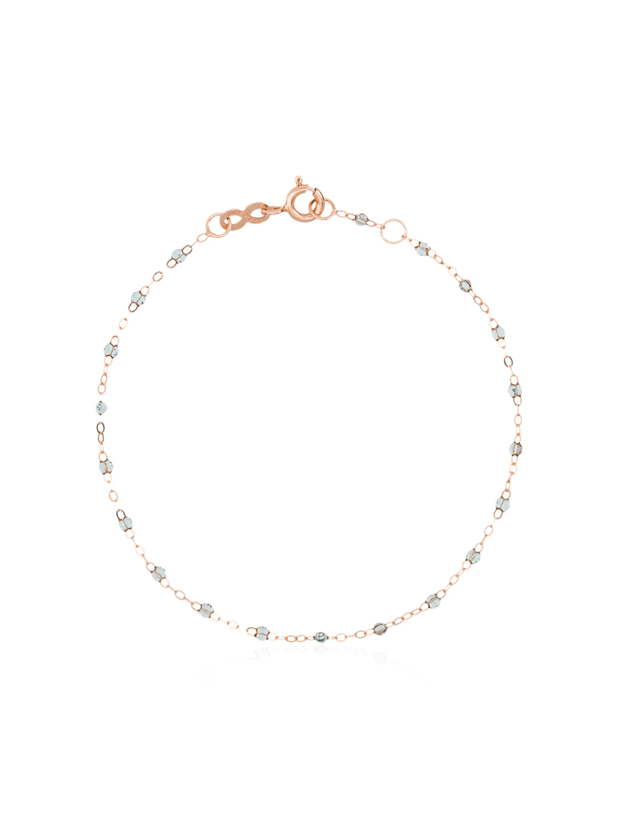 18K rose gold beaded bracelet