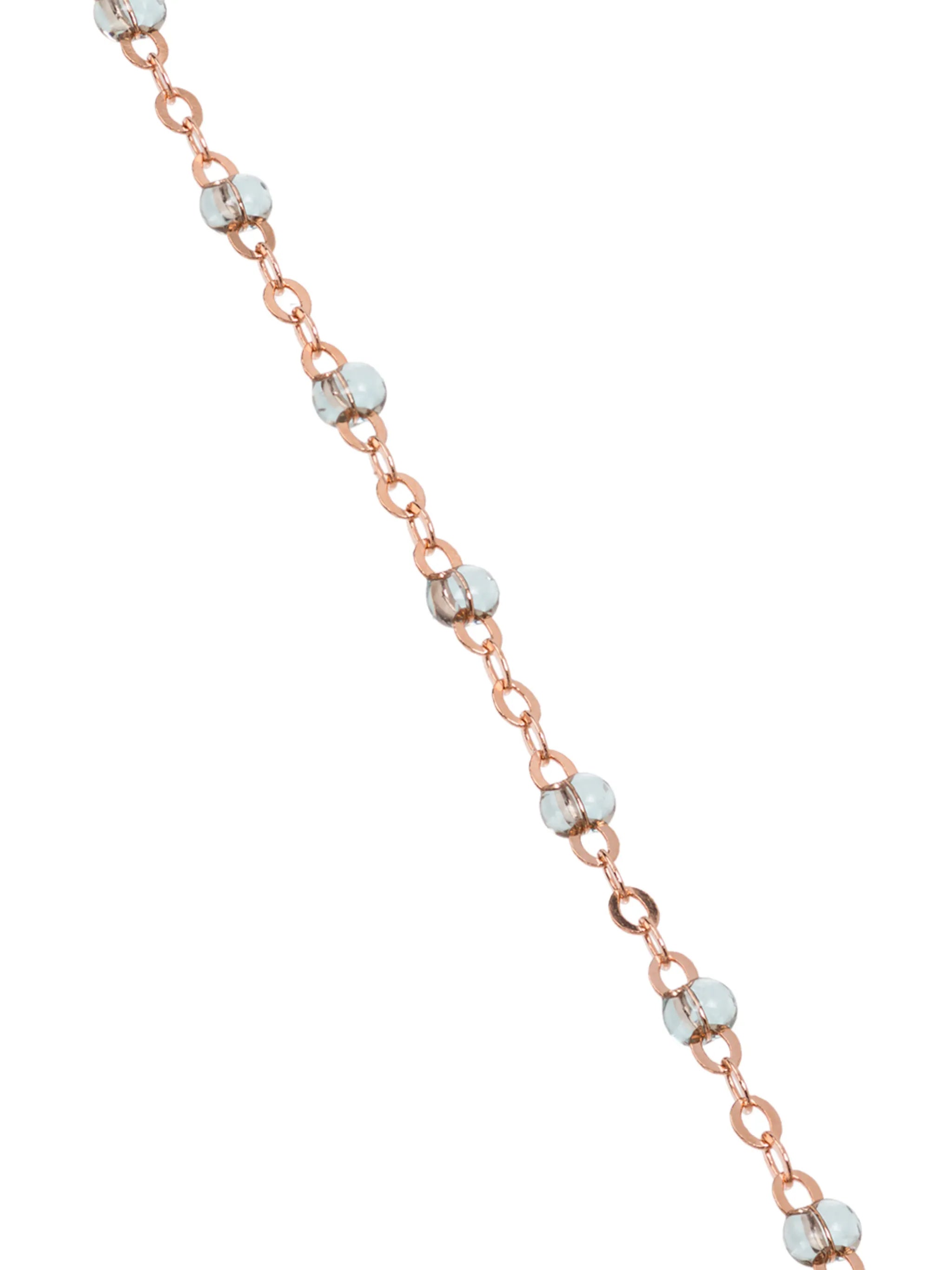 18K rose gold beaded bracelet