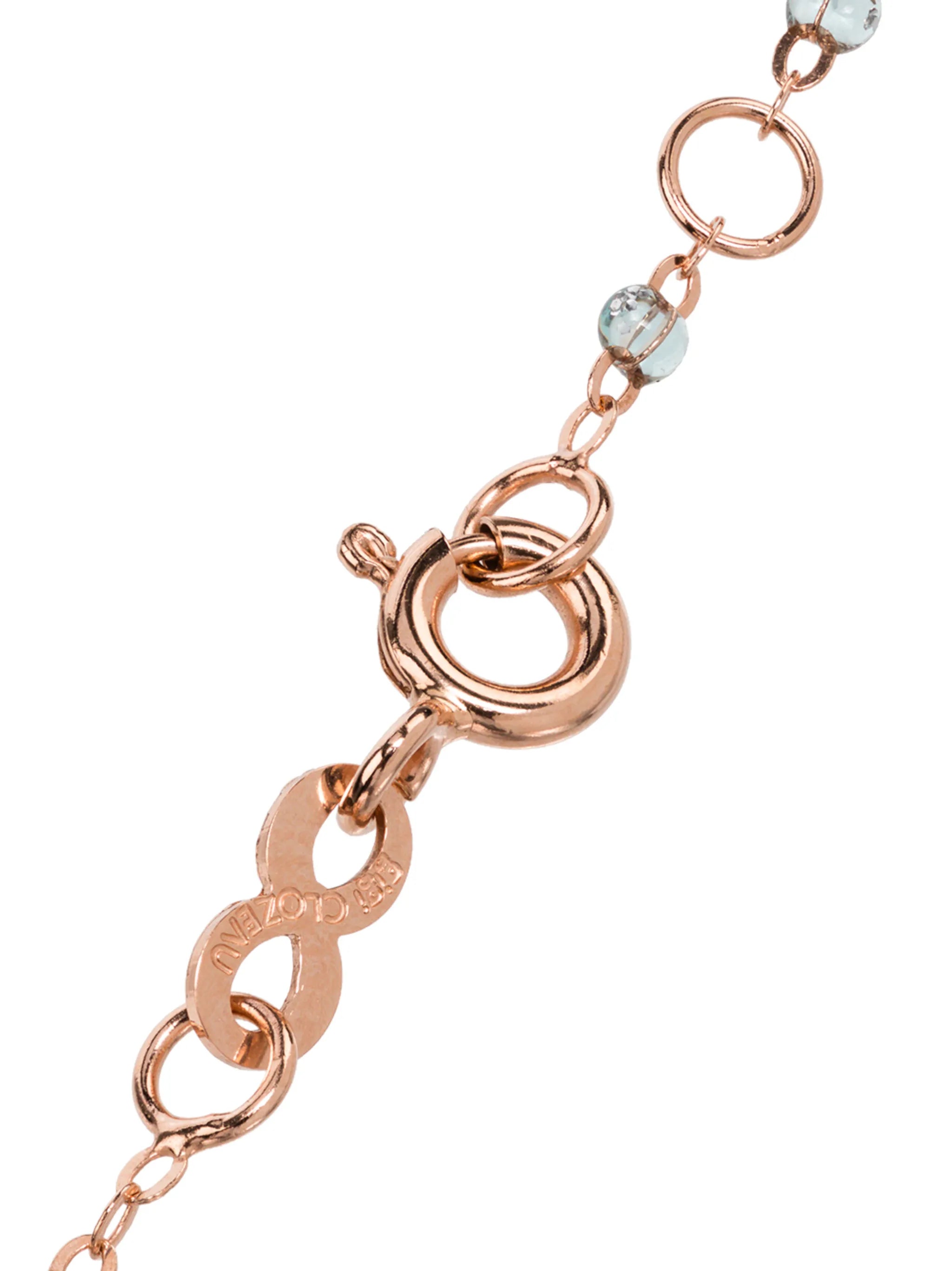 18K rose gold beaded bracelet