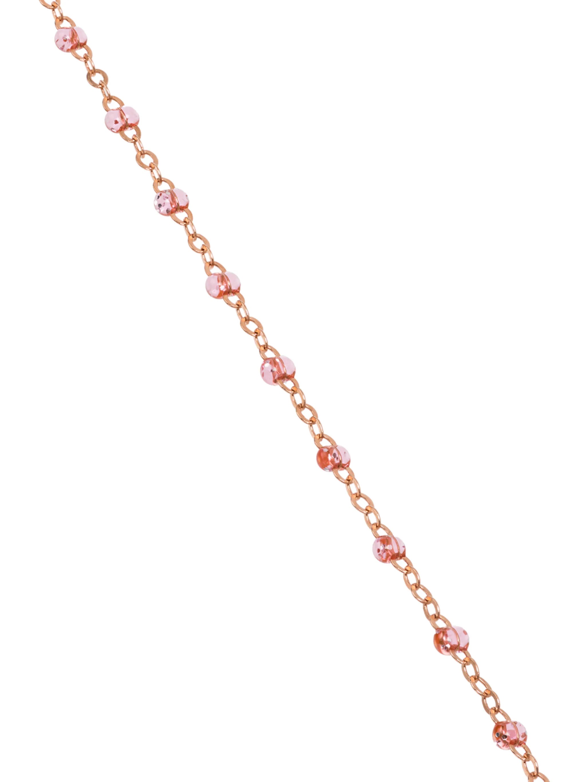 18kt rose gold beaded bracelet