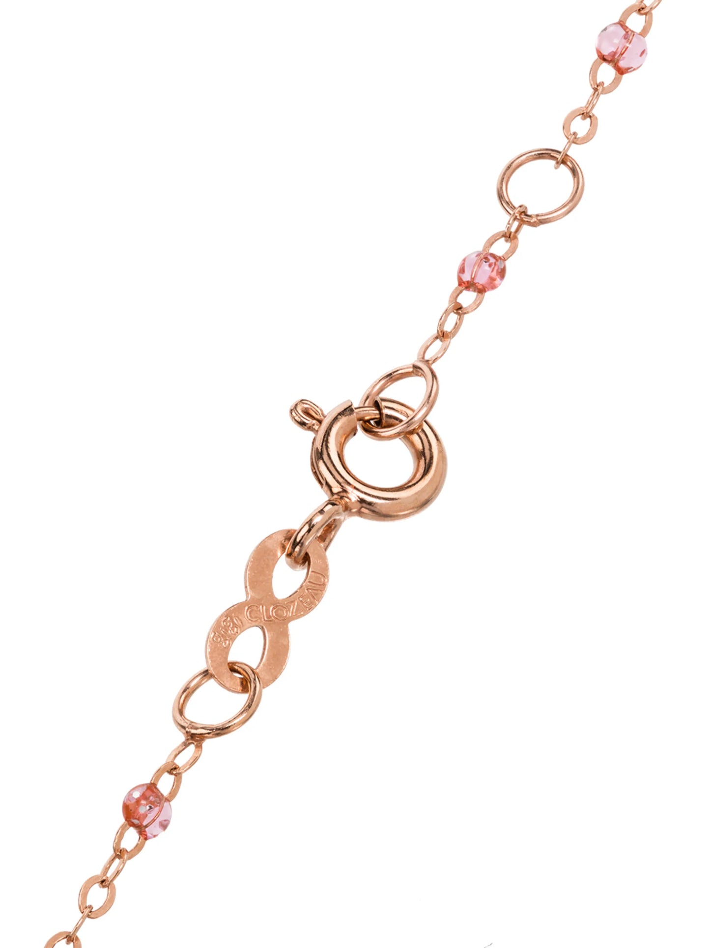 18kt rose gold beaded bracelet