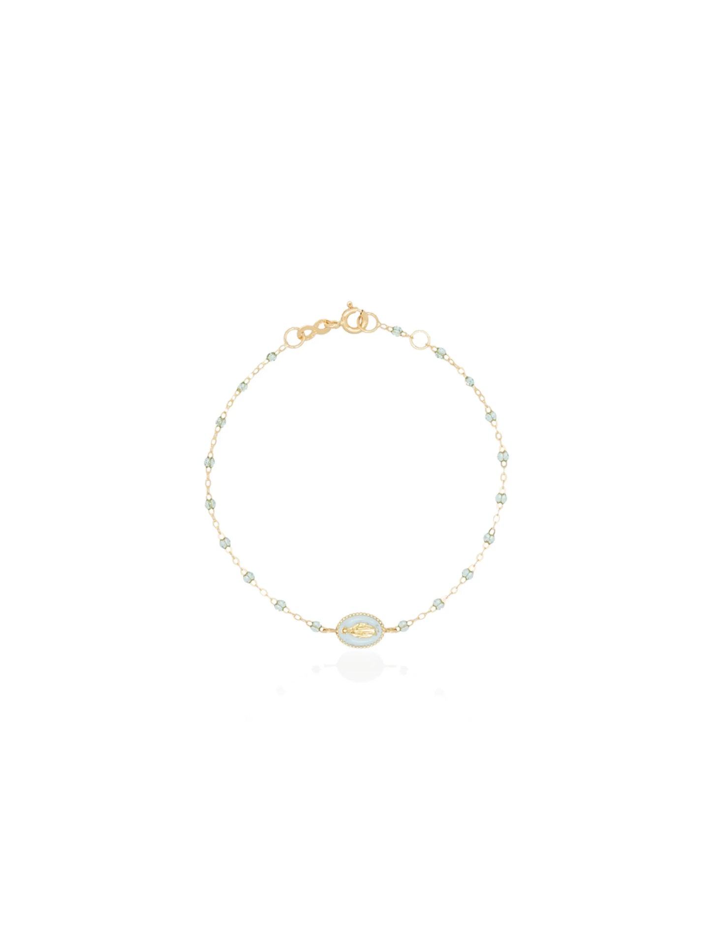 18kt yellow gold beaded bracelet