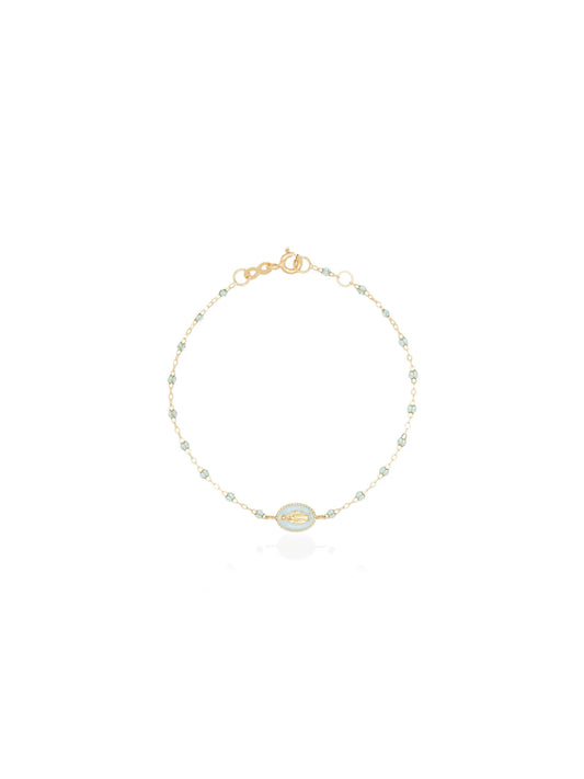 18kt yellow gold beaded bracelet