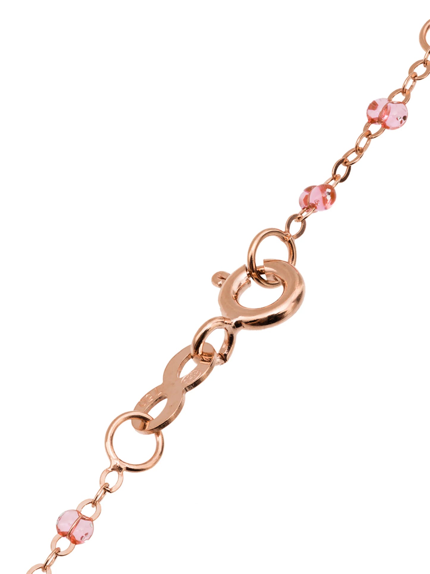 18kt rose gold and diamond Mary charm necklace