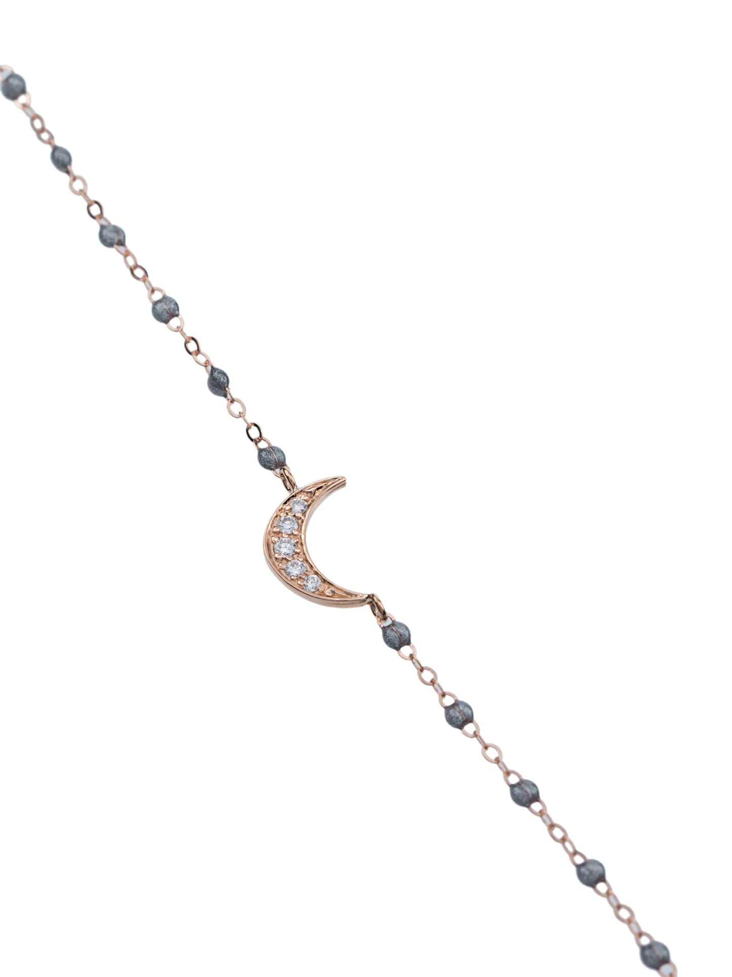 18kt gold micro beaded necklace