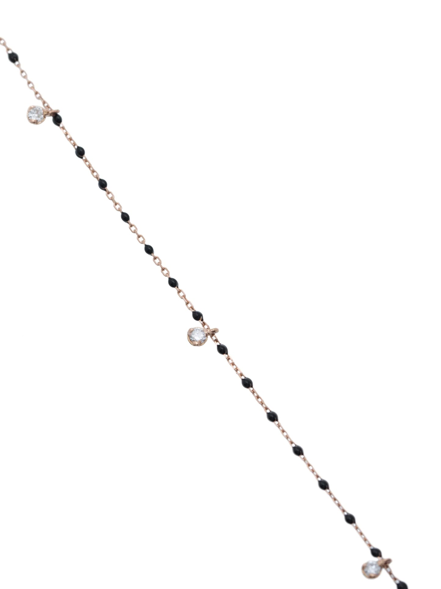 18kt gold diamond beaded bracelet