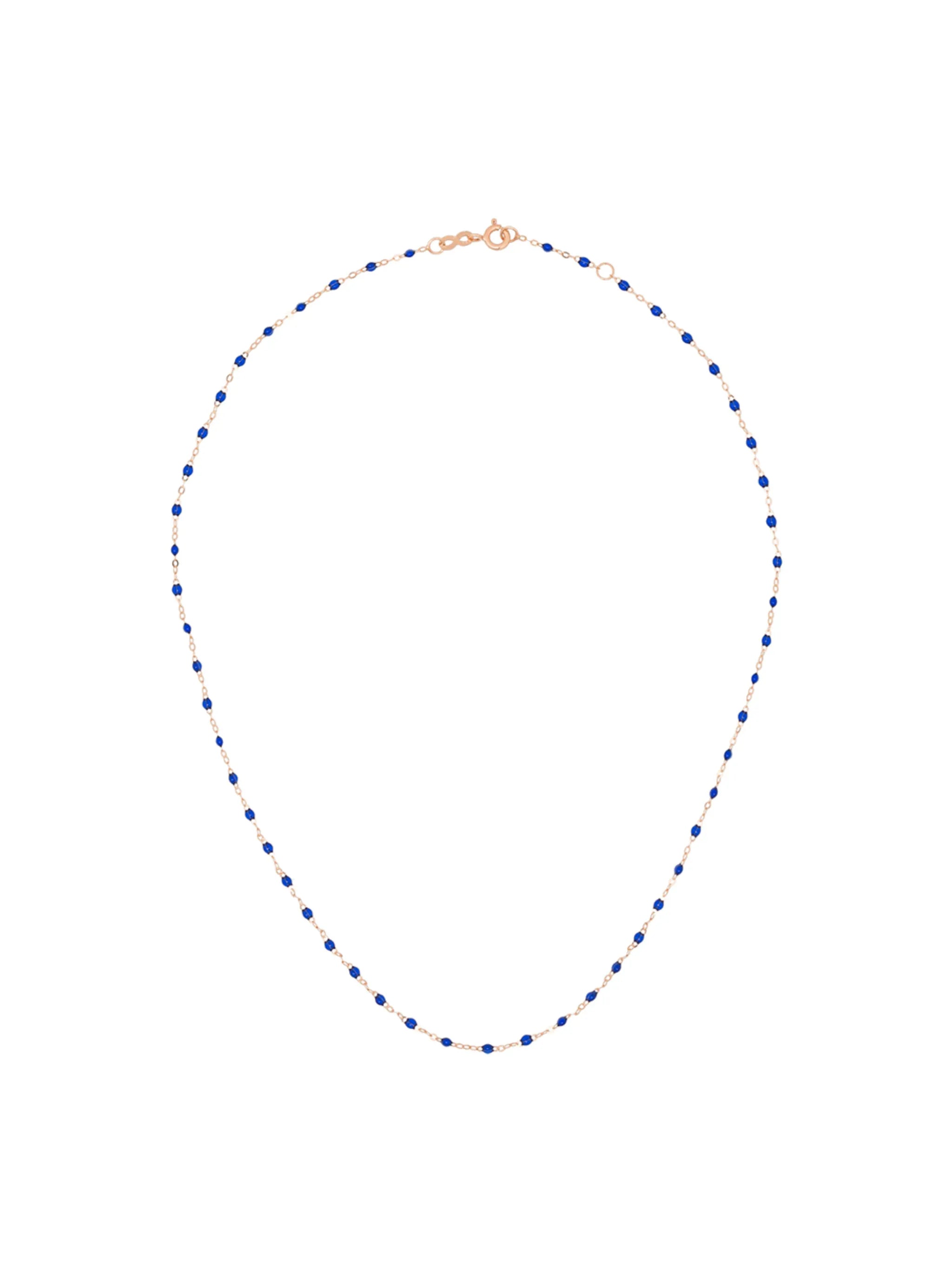 18kt rose gold beaded necklace
