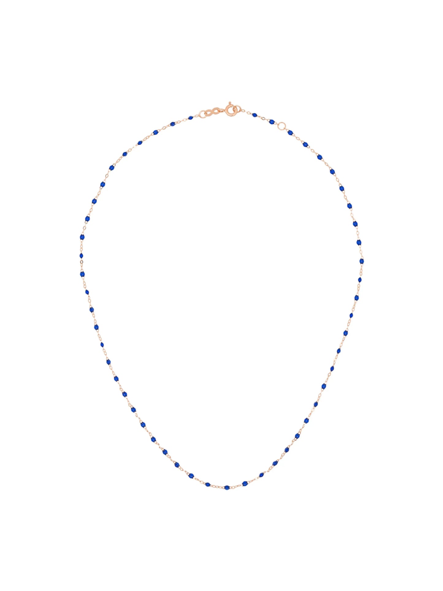 18kt rose gold beaded necklace
