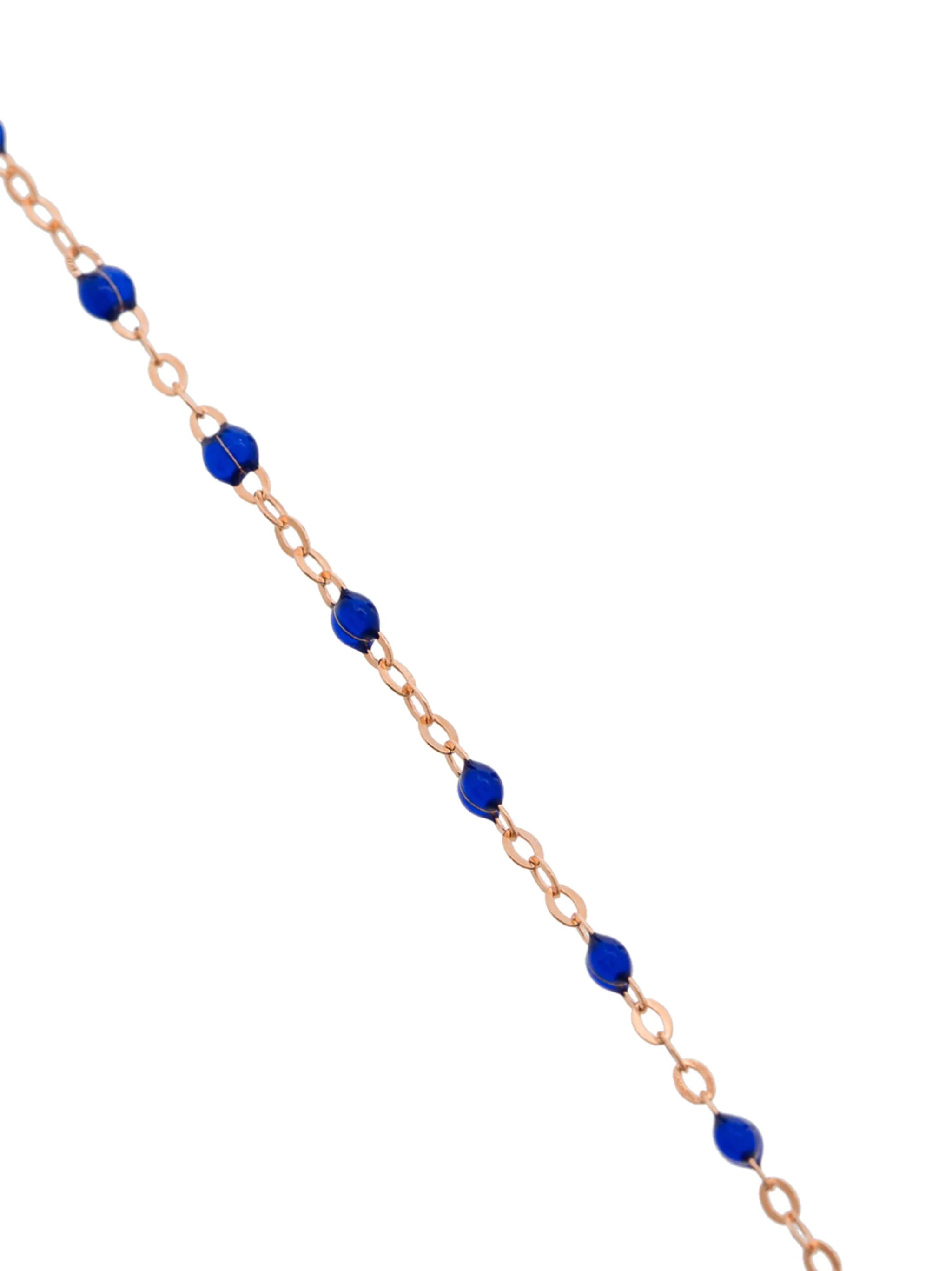 18kt rose gold beaded necklace