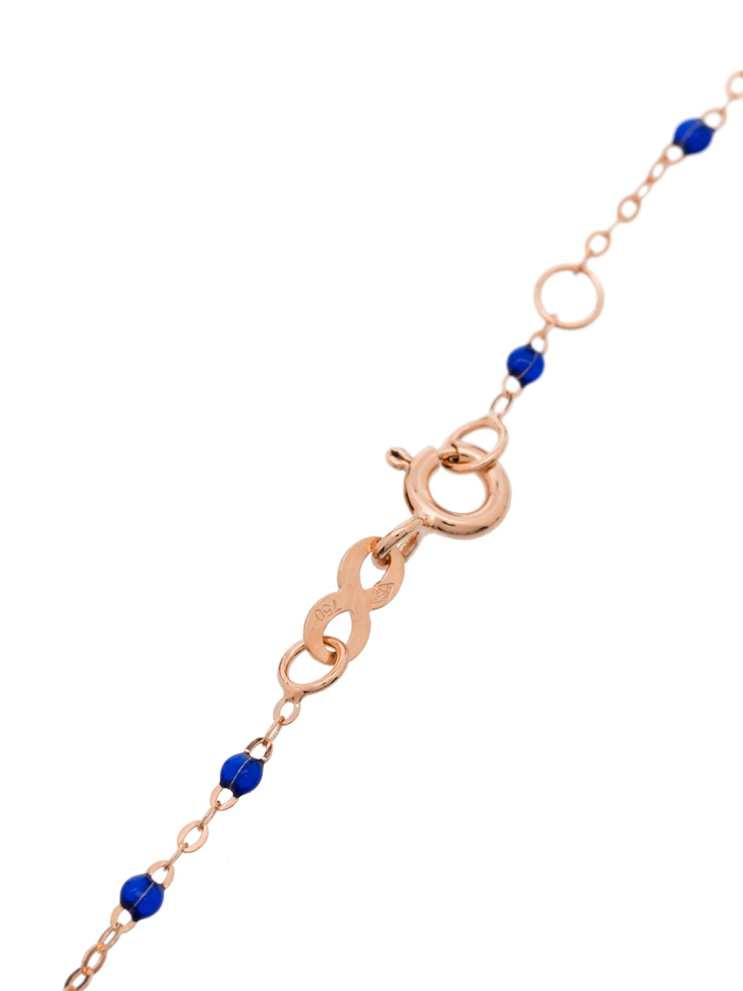 18kt rose gold beaded necklace