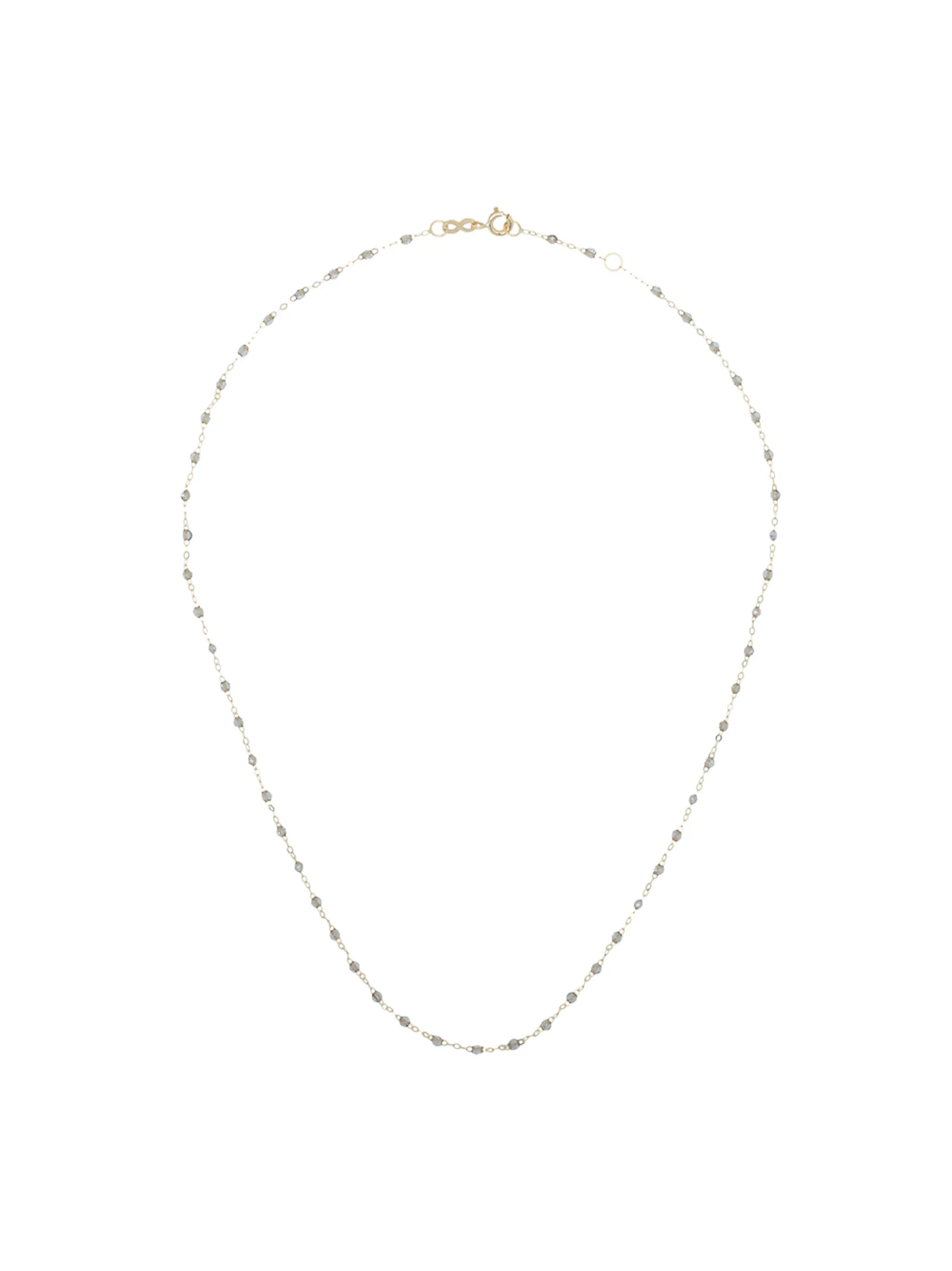 18kt gold bead necklace