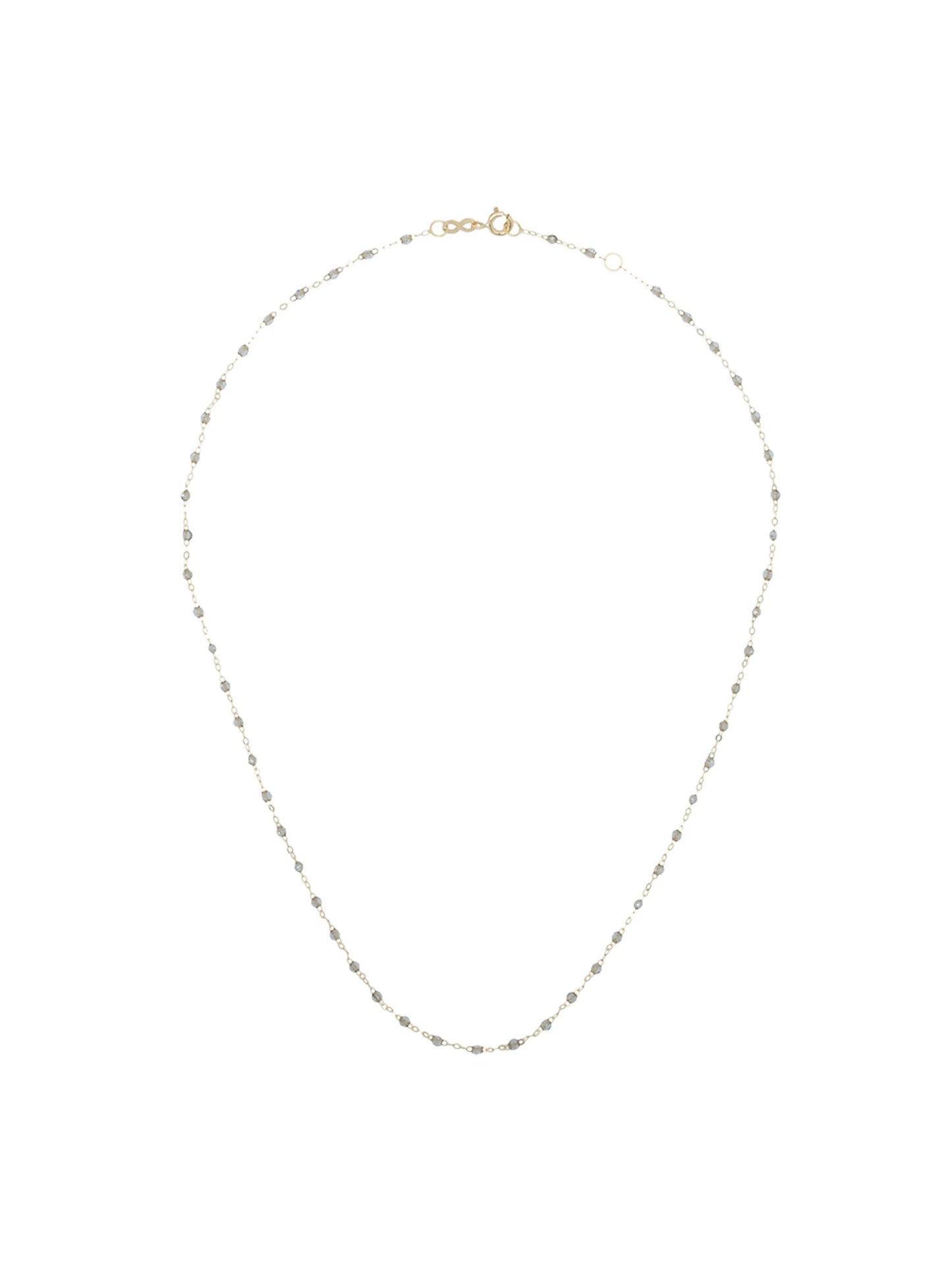 18kt gold bead necklace