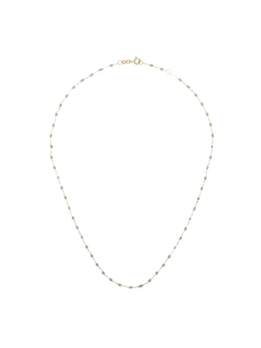 18kt gold bead necklace