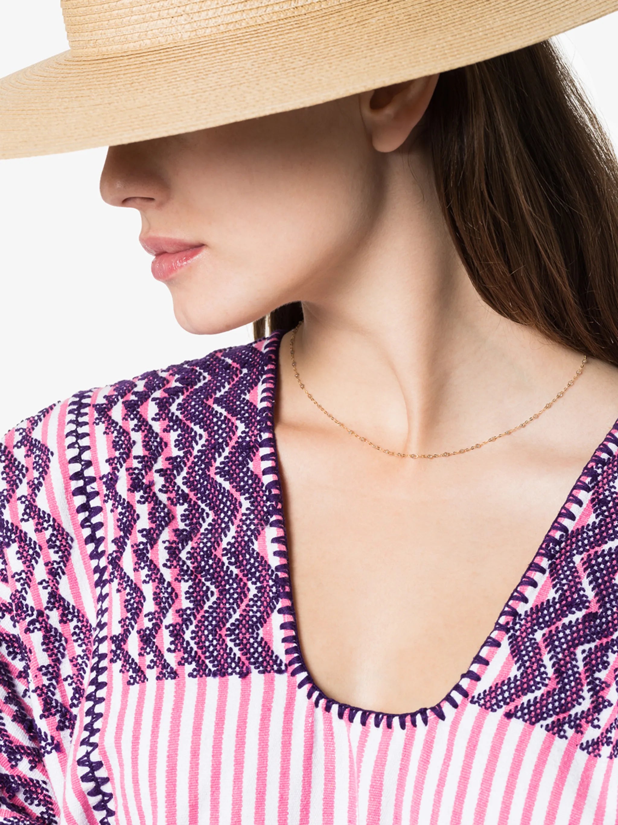 18kt gold bead necklace