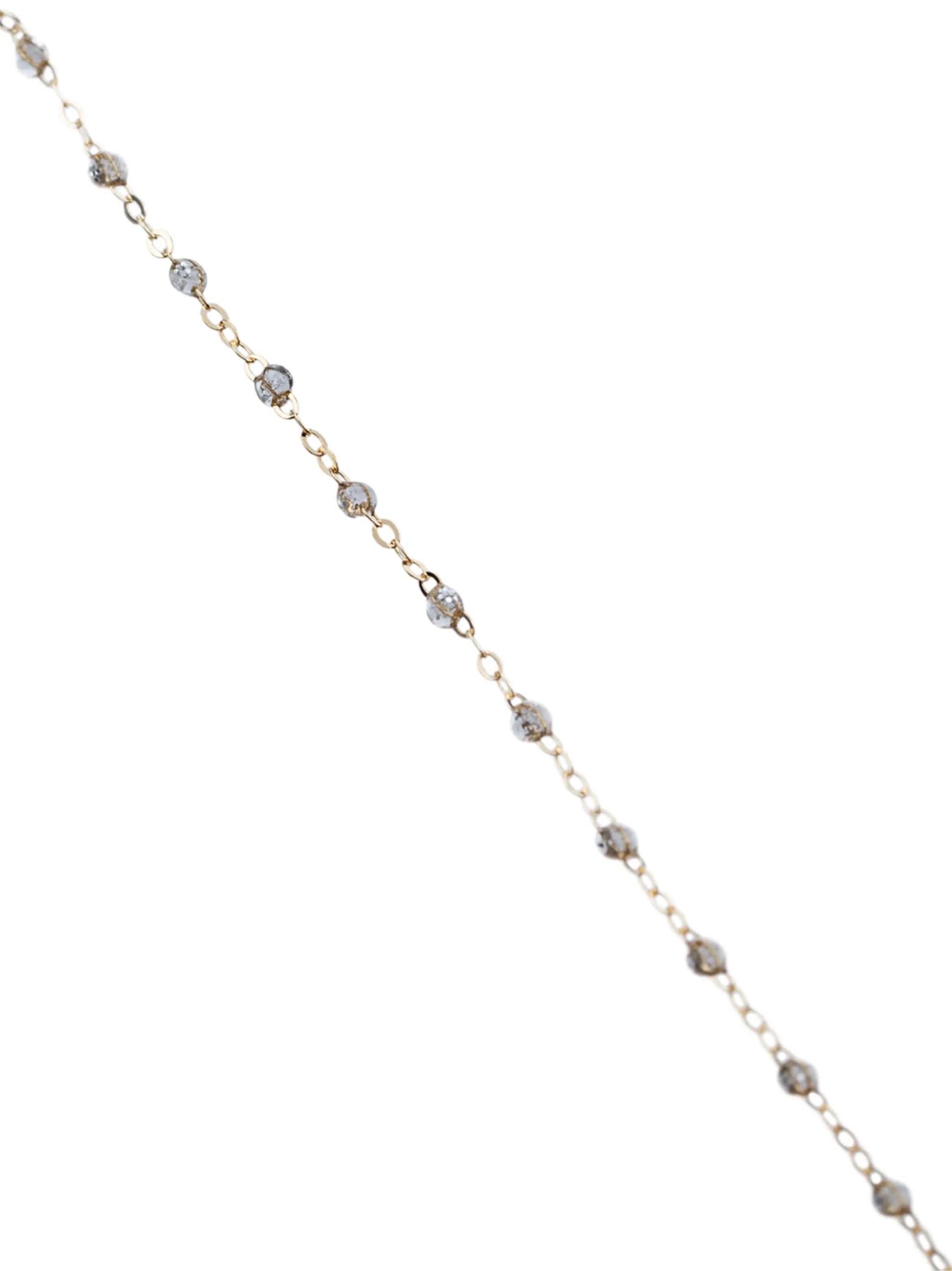 18kt gold bead necklace