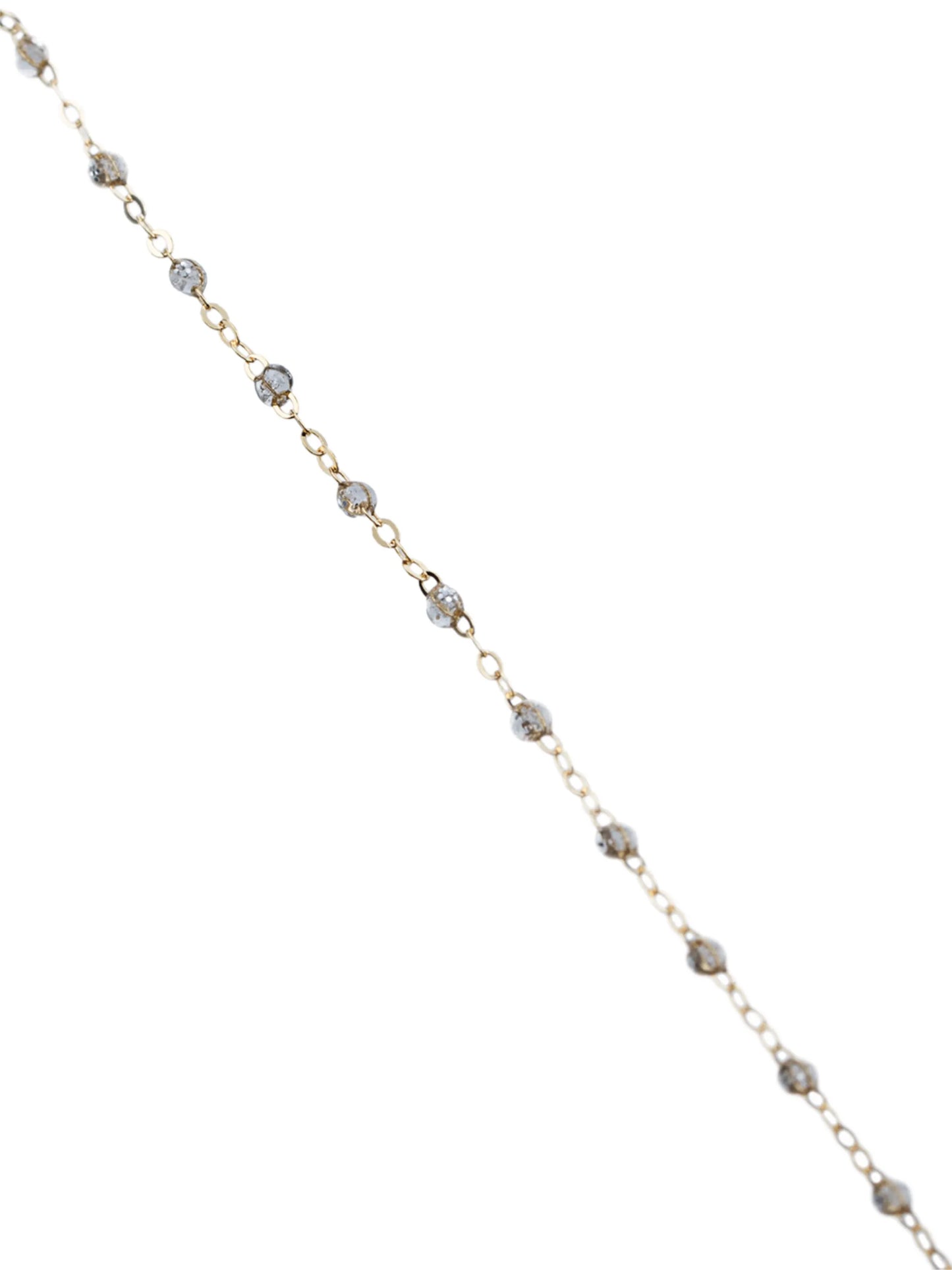 18kt gold bead necklace