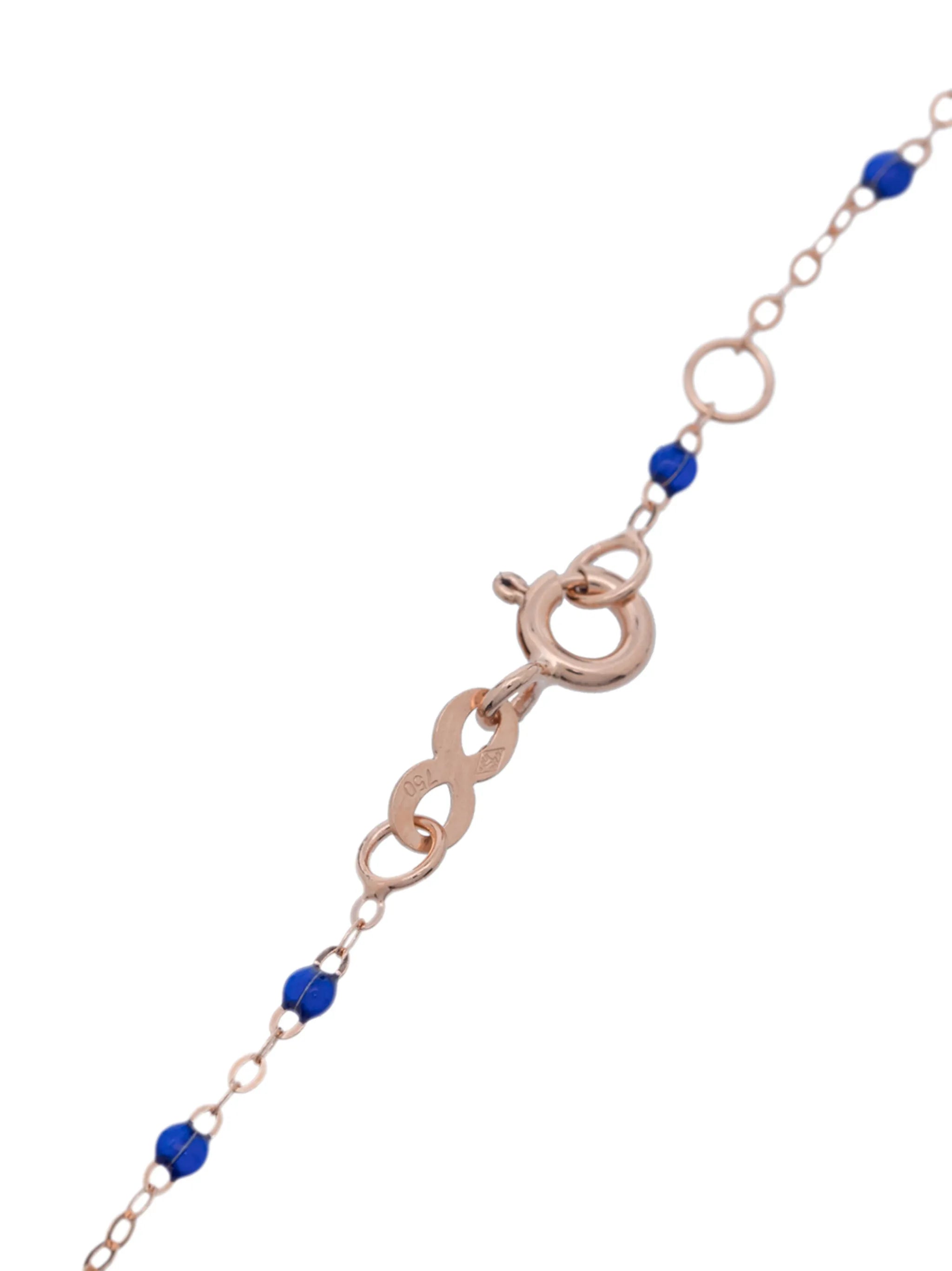 18kt rose gold beaded bracelet