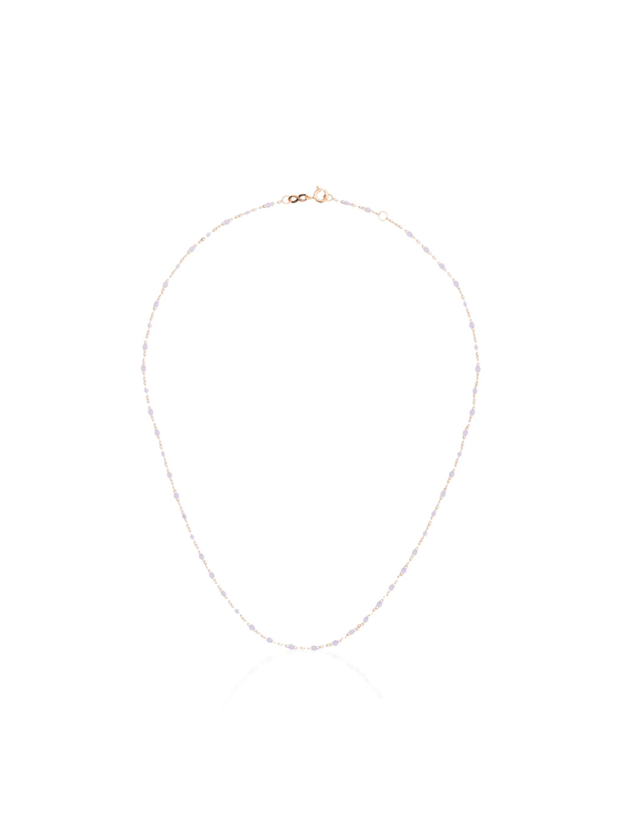 18kt rose gold beaded necklace