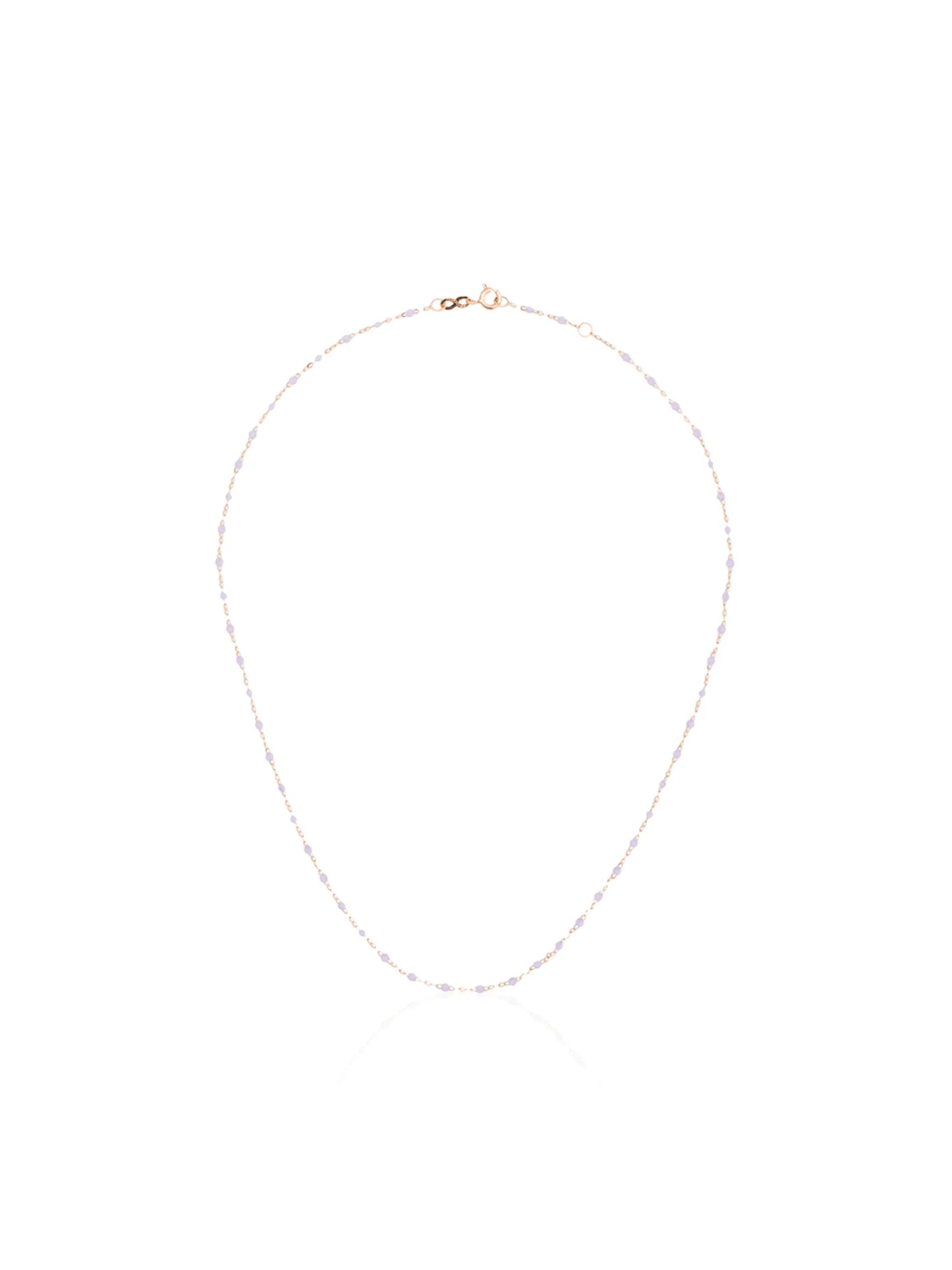18kt rose gold beaded necklace
