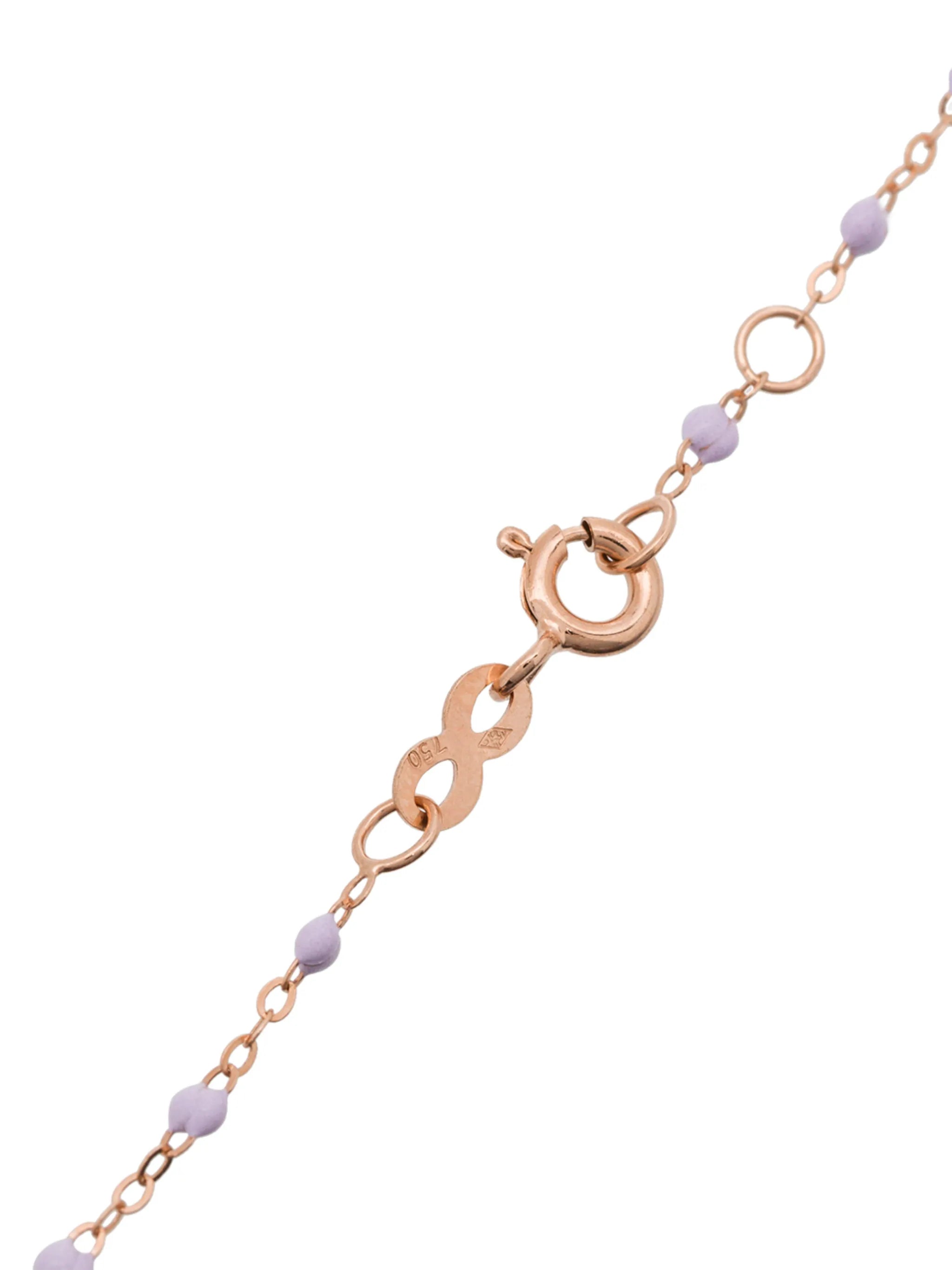 18kt rose gold beaded necklace