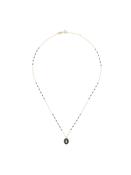 18kt yellow gold penguin pendant necklace