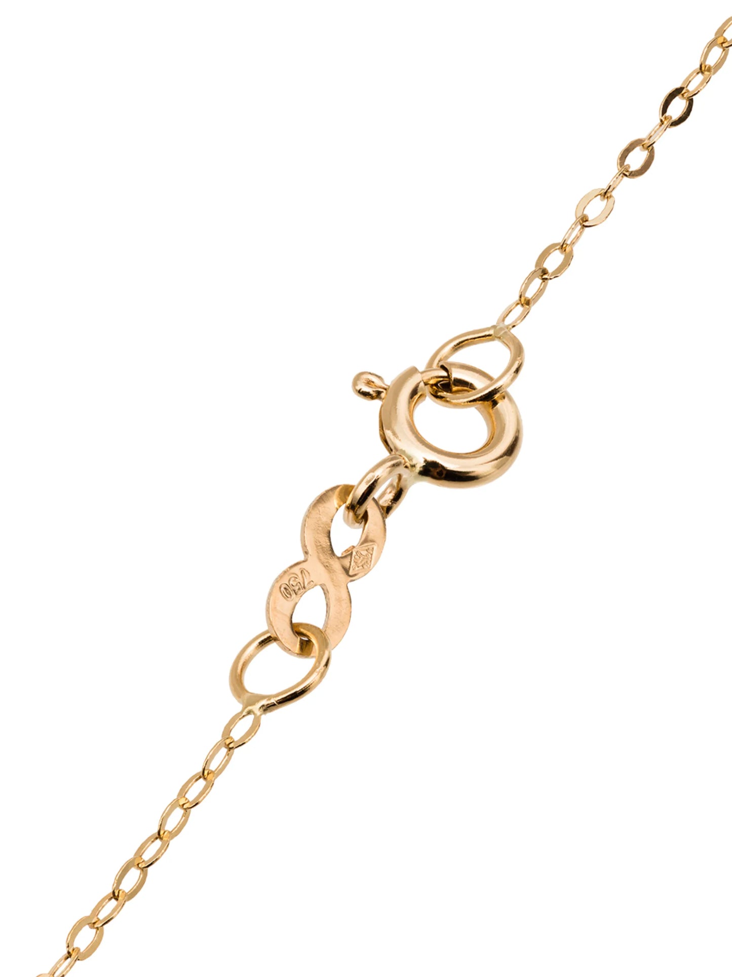 18kt yellow gold penguin pendant necklace