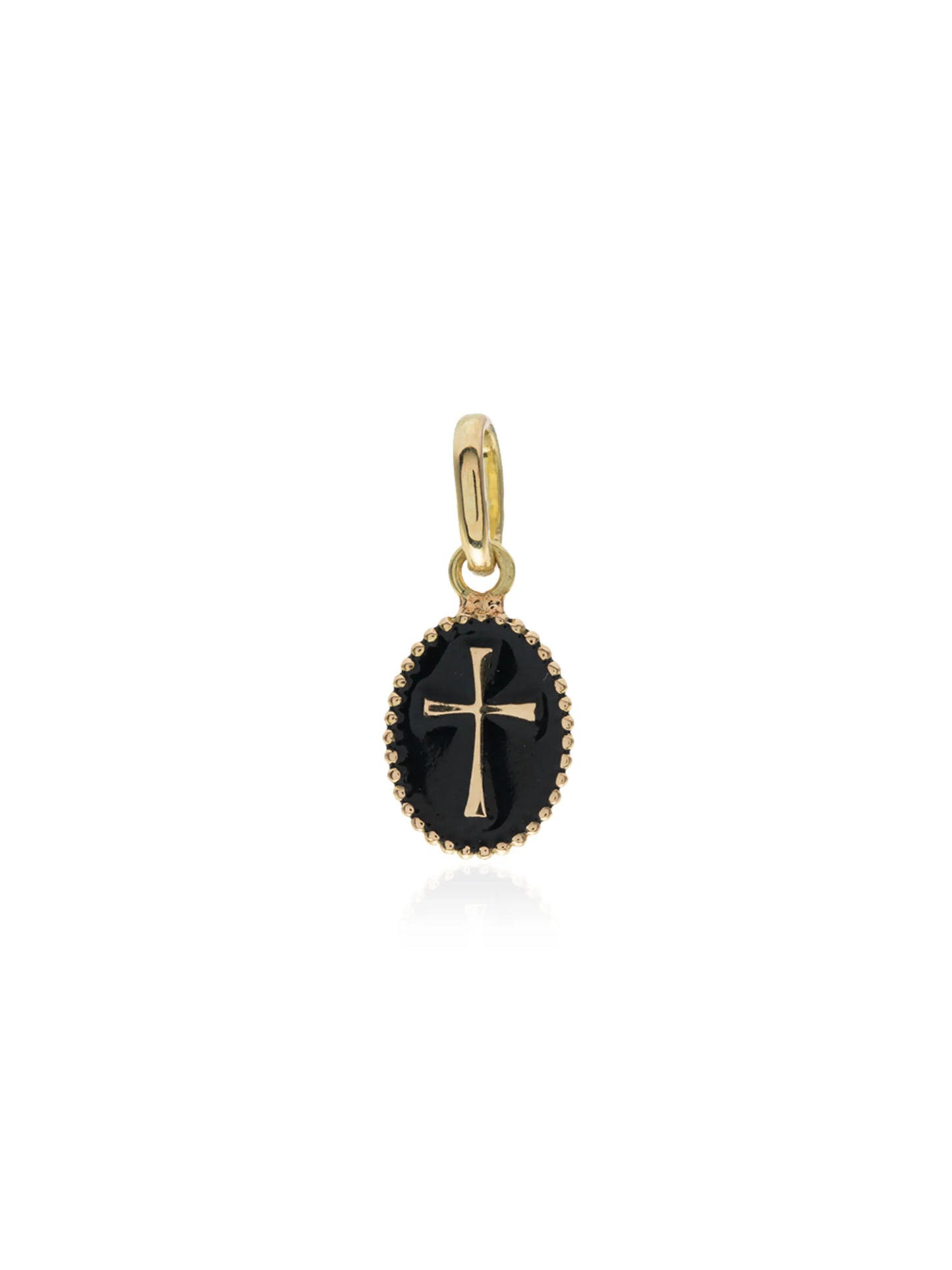 18kt yellow gold cross charm