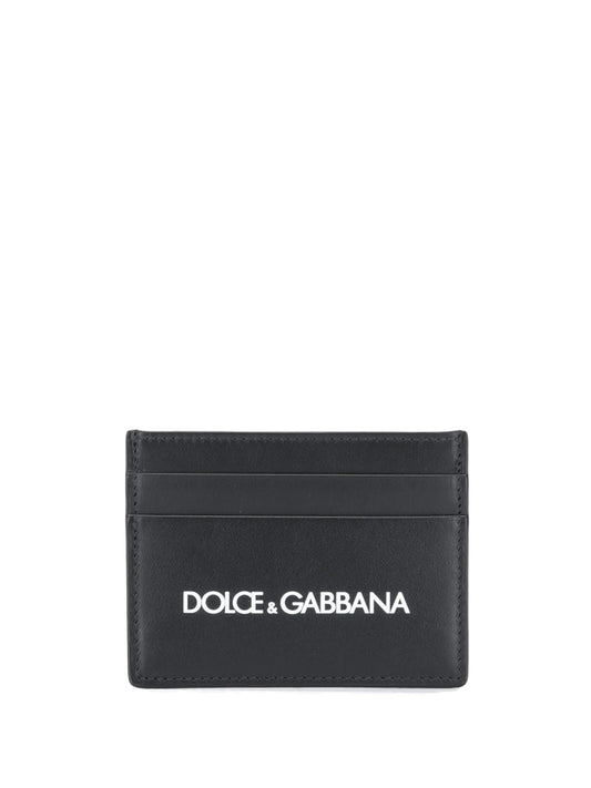 logo-print cardholder