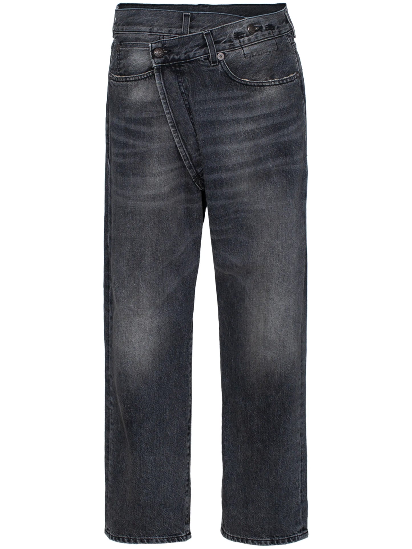 Leyton crossover-front jeans