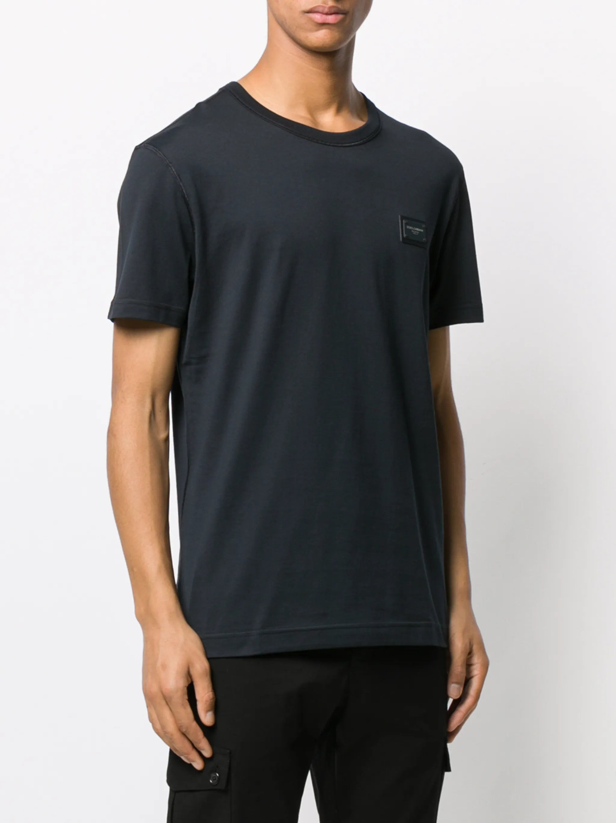 logo-tag cotton T-shirt