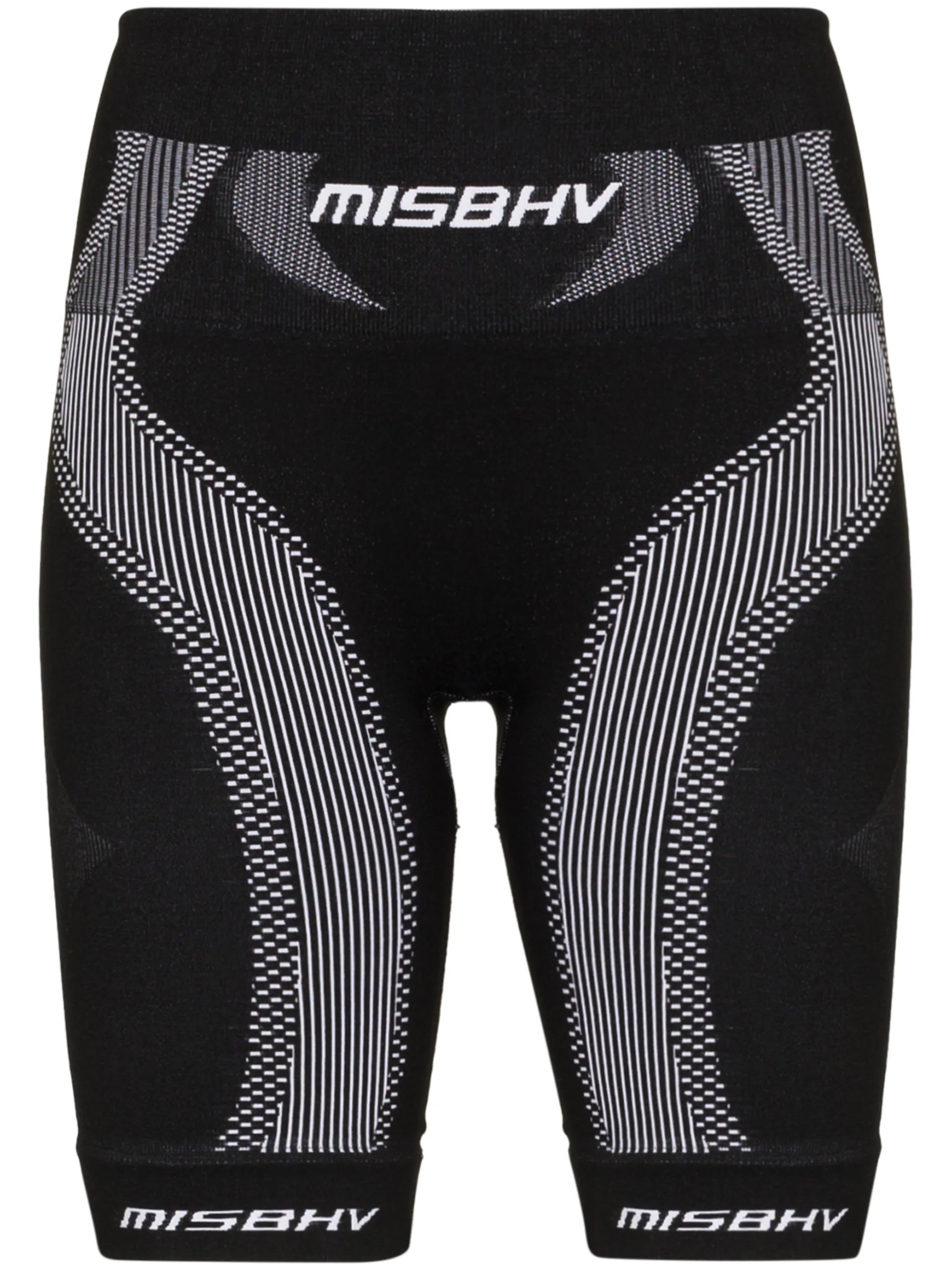 high-waisted sport knit shorts